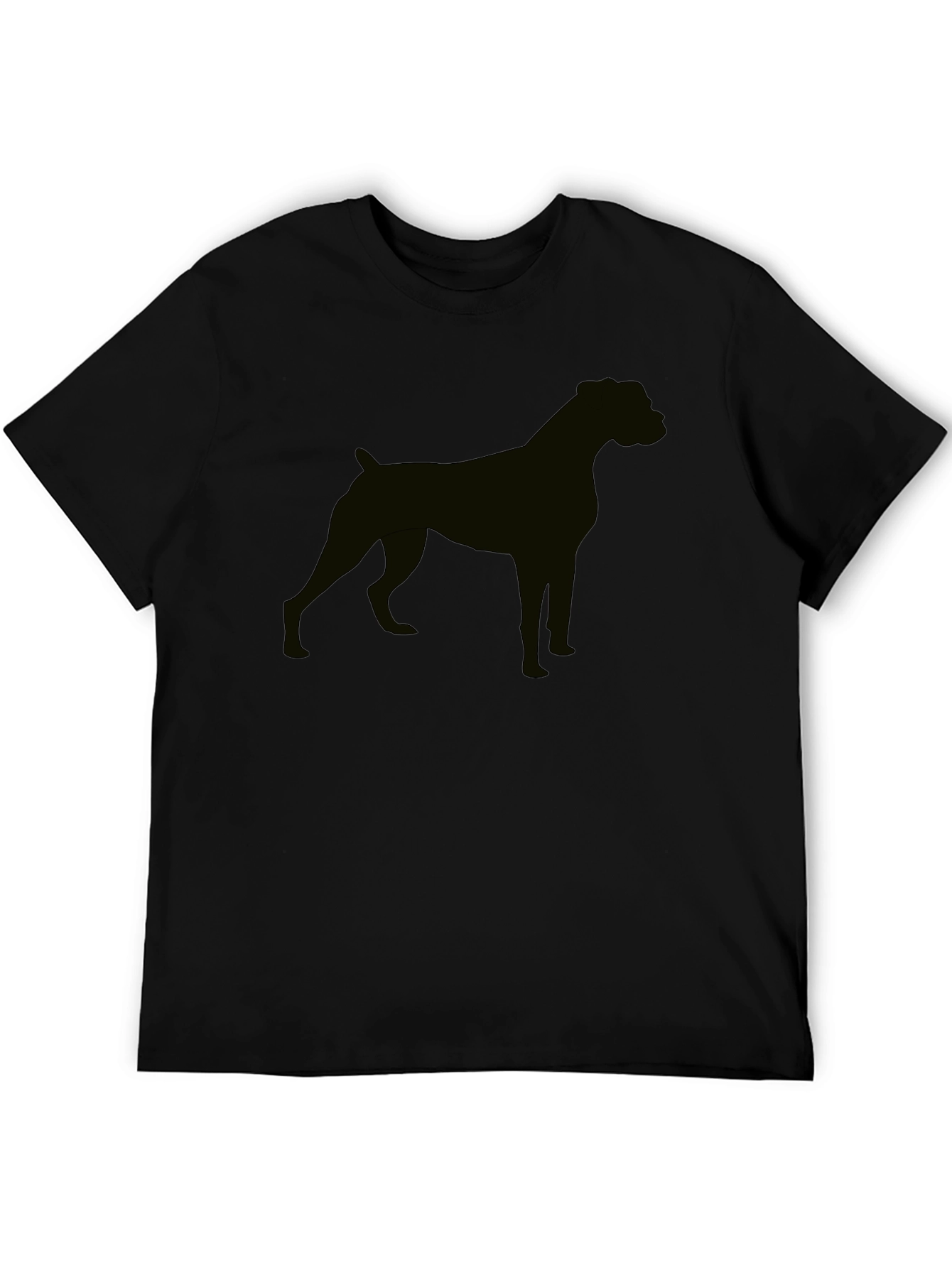 Dog Silhouette Black T-Shirt