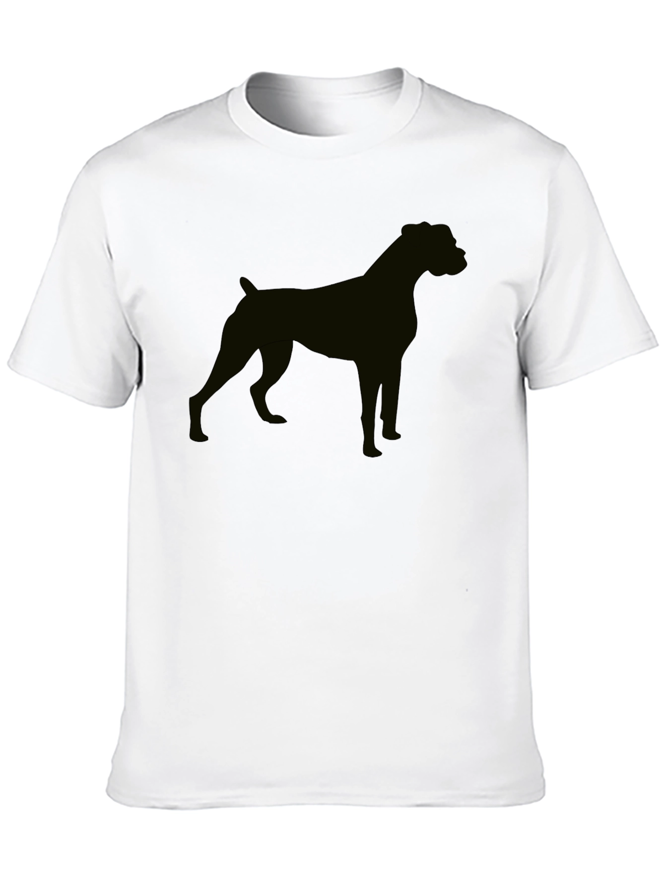 Dog Silhouette Black T-Shirt