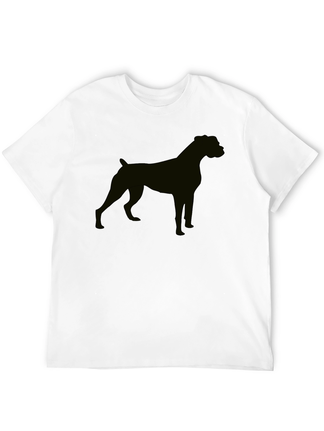 Dog Silhouette Black T-Shirt