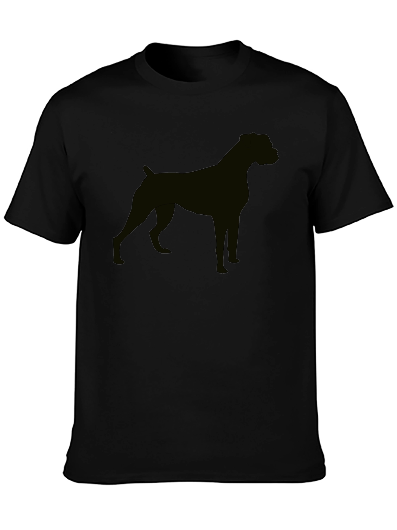 Dog Silhouette Black T-Shirt