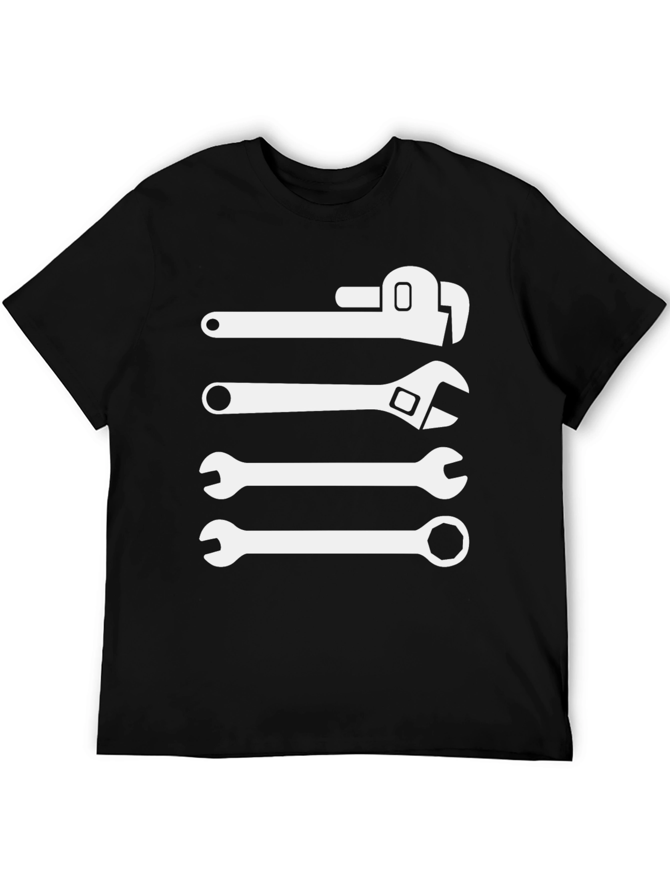 Wrenching Around Black T-Shirt - Mechanic Gift