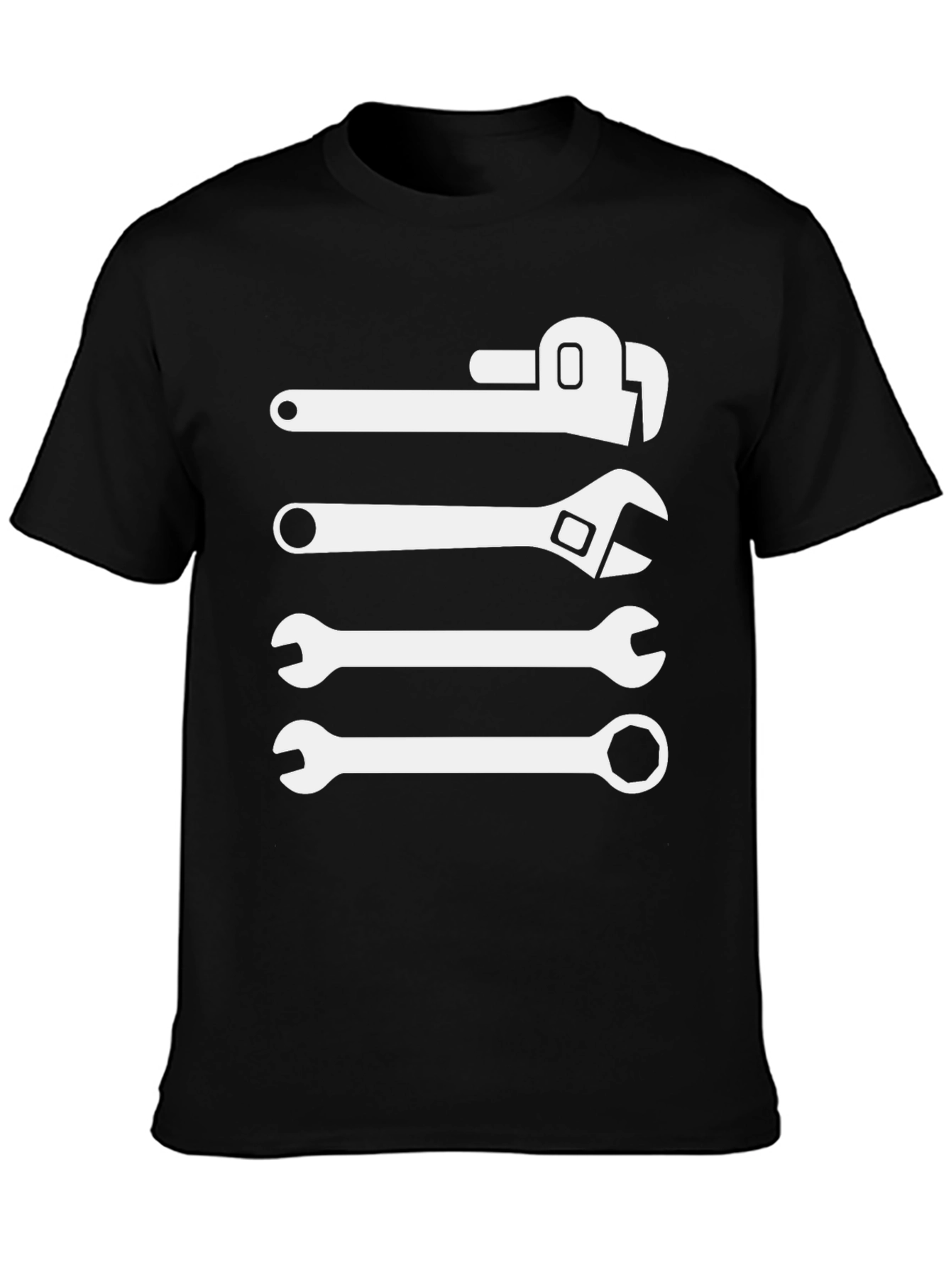 Wrenching Around Black T-Shirt - Mechanic Gift