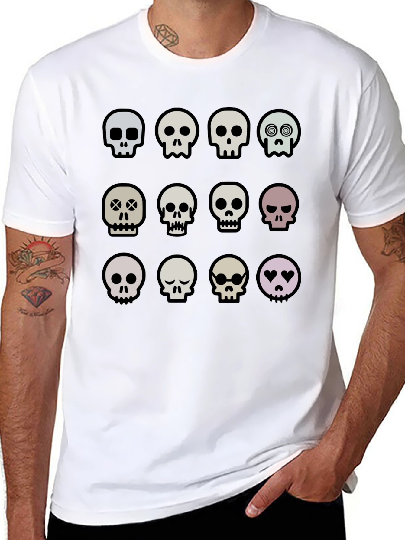 Skull T-Shirt: Quirky Graphic Tee for Unique Style
