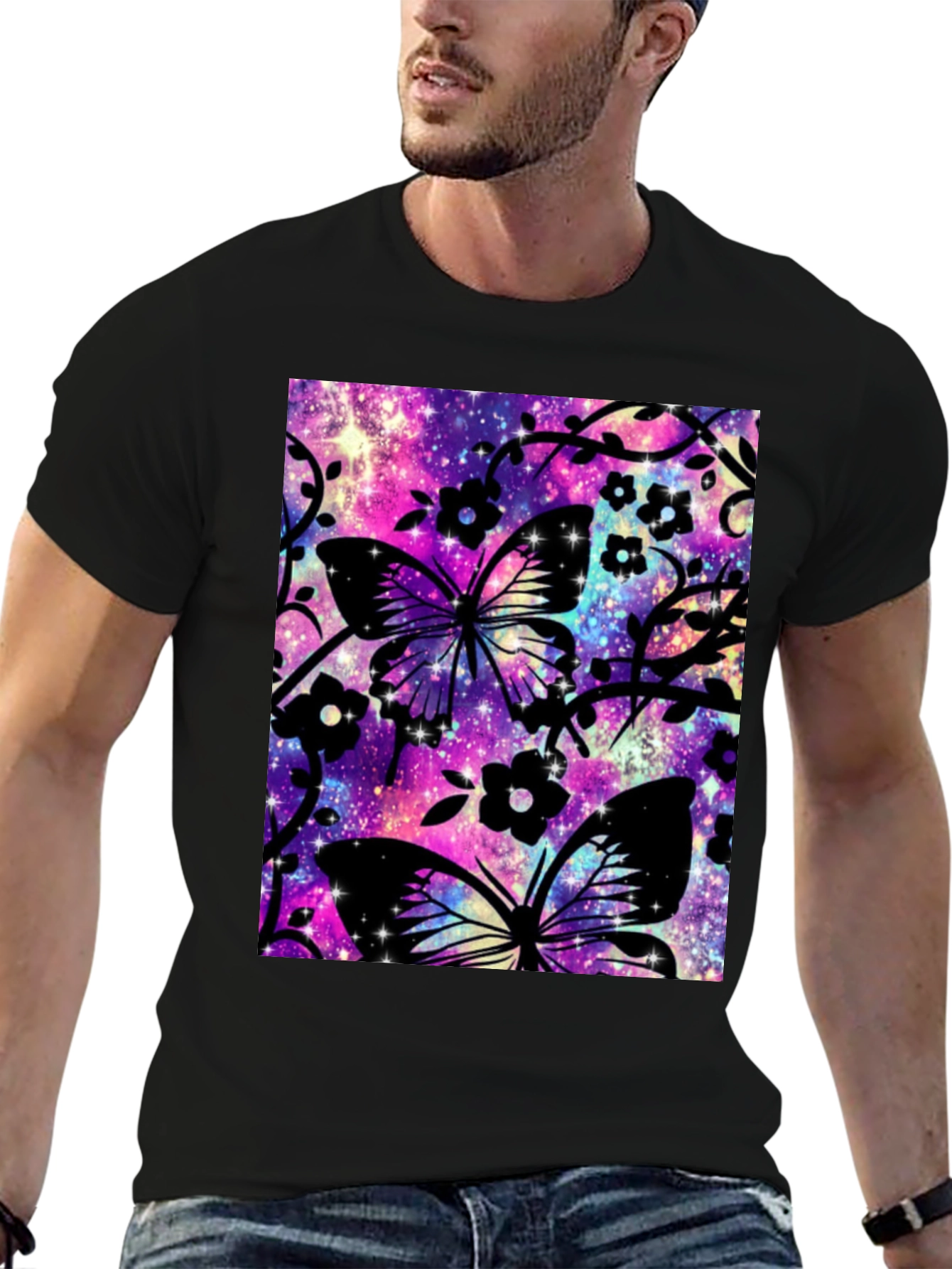 Butterfly Galaxy Graphic T-Shirt