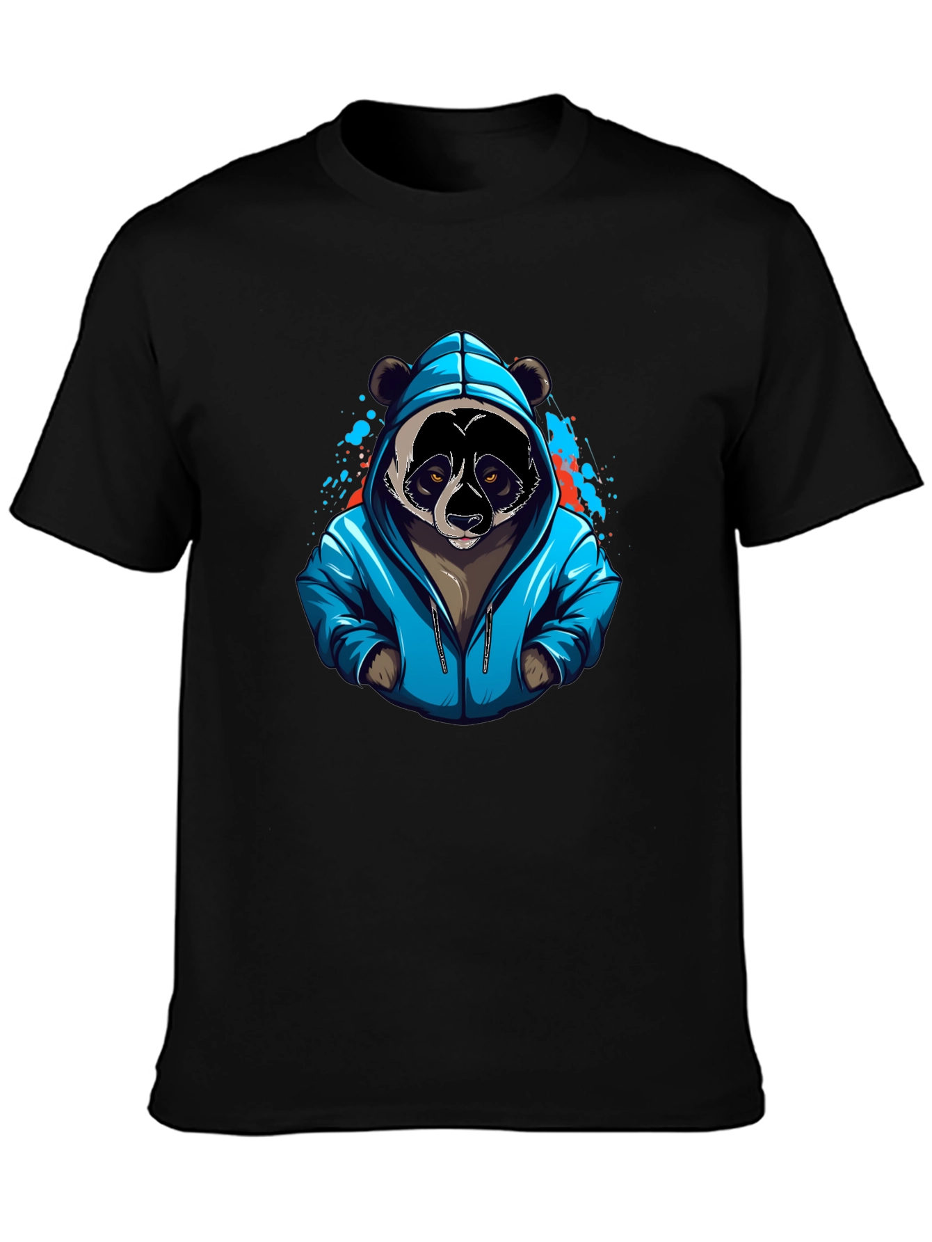 Cool Panda Graphic T-Shirt - Black