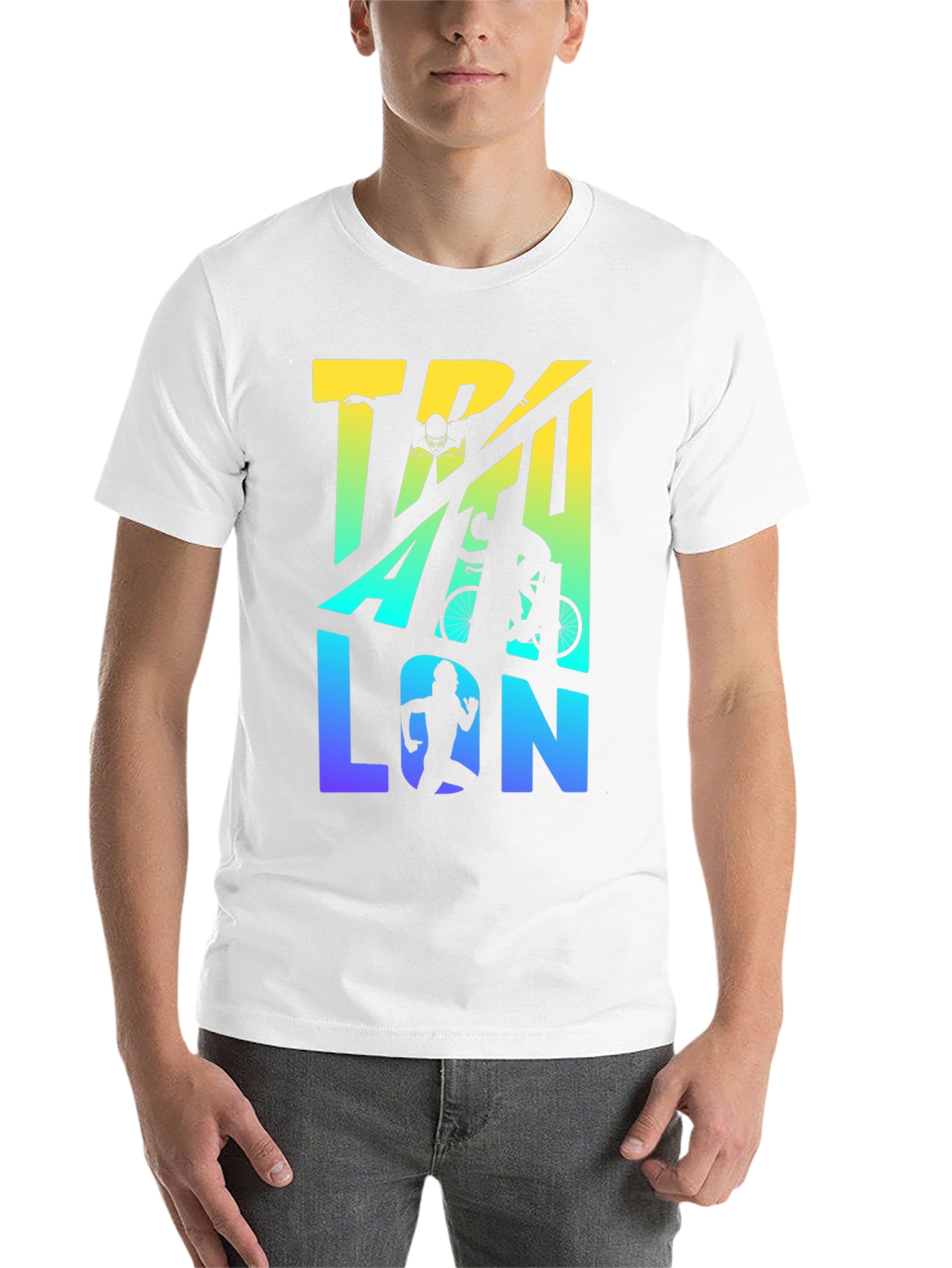 Triathlon T-Shirt | Swim Bike Run Graphic Tee