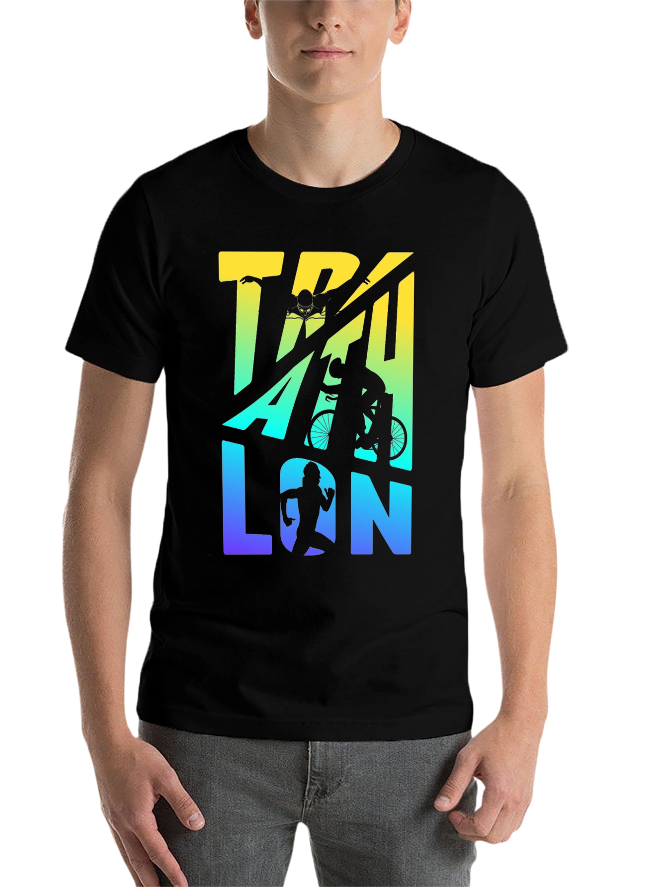 Triathlon T-Shirt | Swim Bike Run Graphic Tee