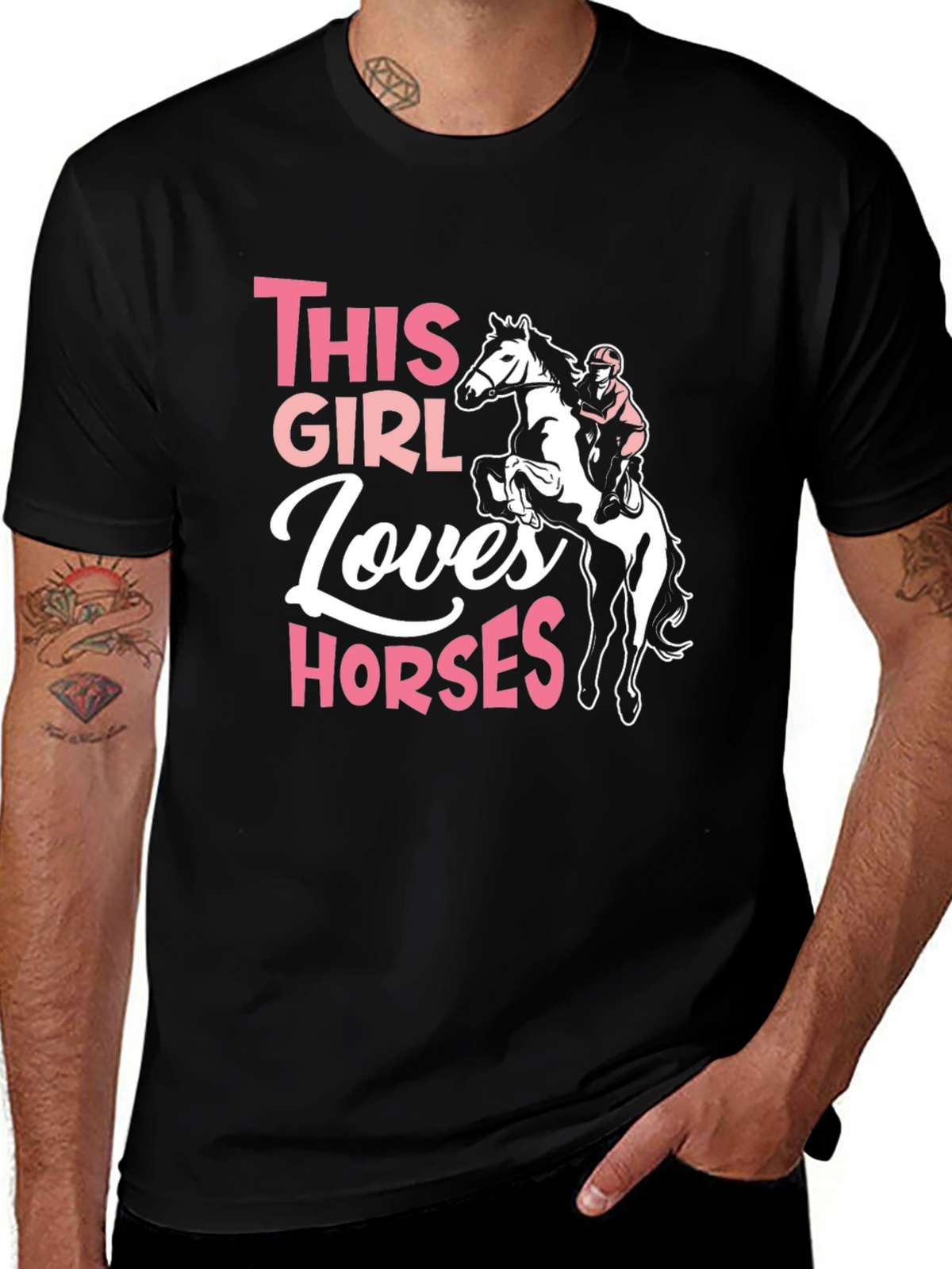 Girl Who Loves Horses T-Shirt