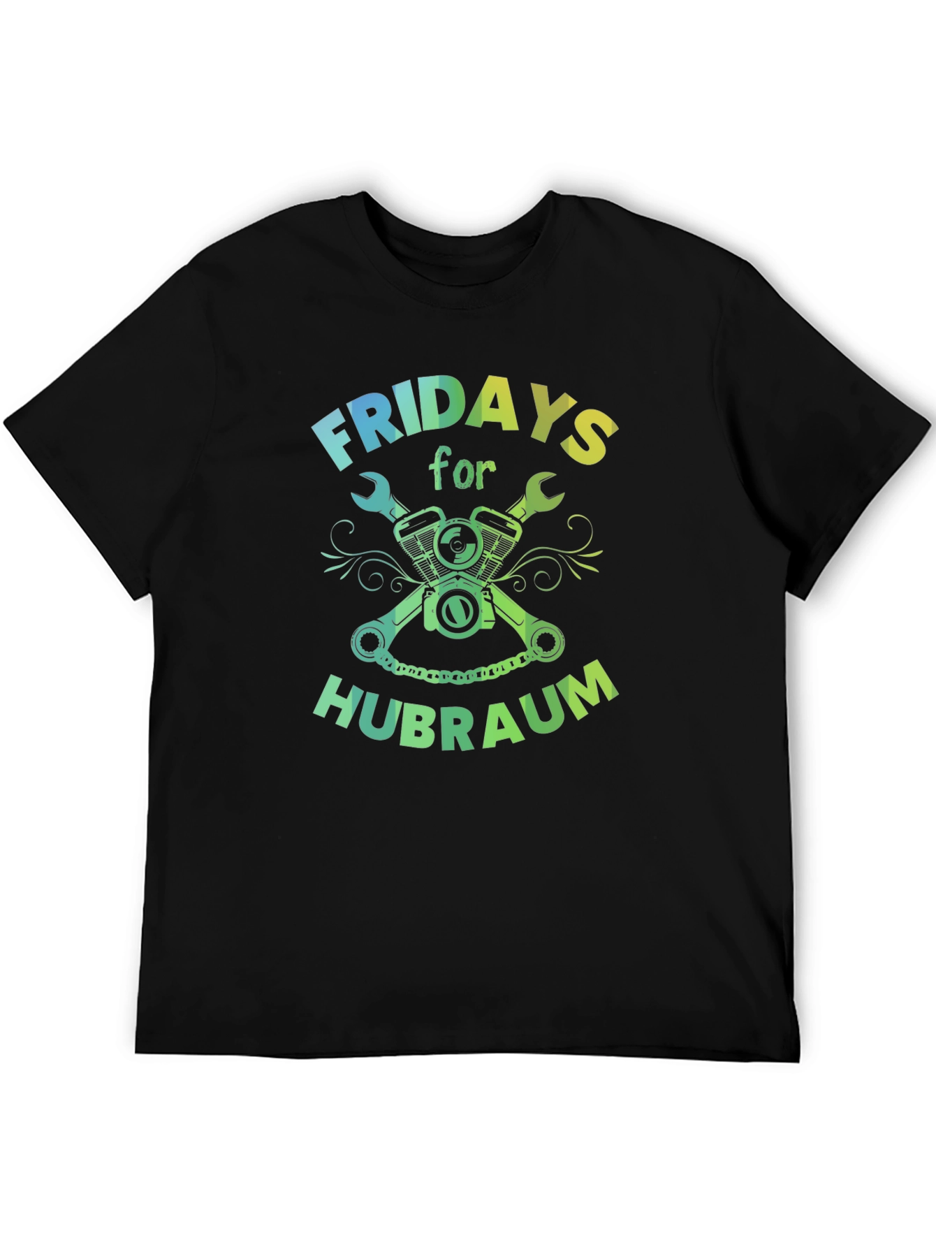 Fridays for Hubraum Mens Black T-Shirt