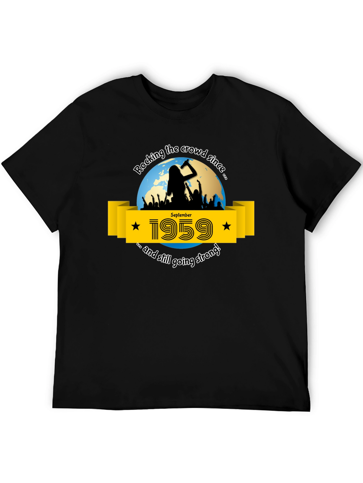 Rocking Since 1959 T-Shirt - September Birthday Tee