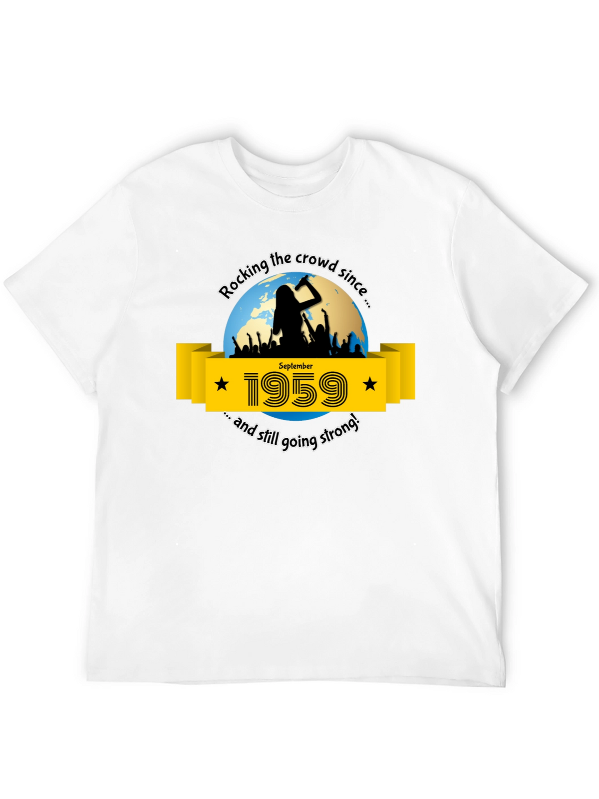 Rocking Since 1959 T-Shirt - September Birthday Tee