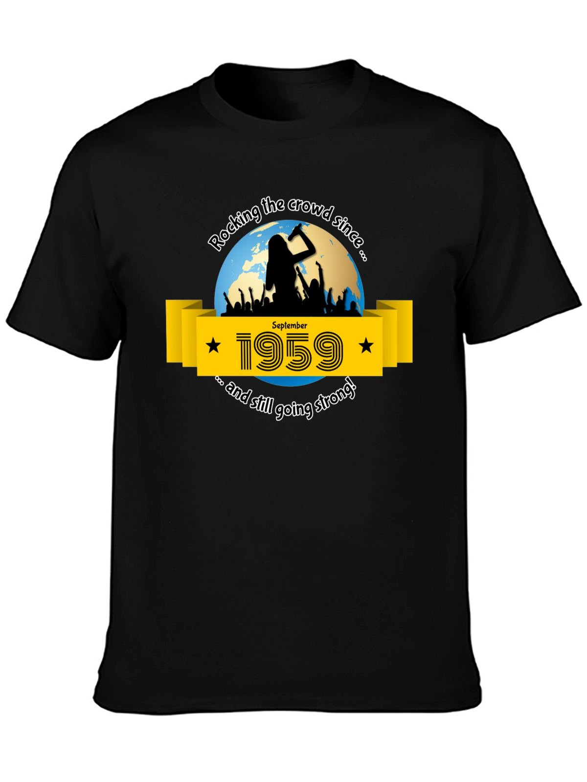 Rocking Since 1959 T-Shirt - September Birthday Tee