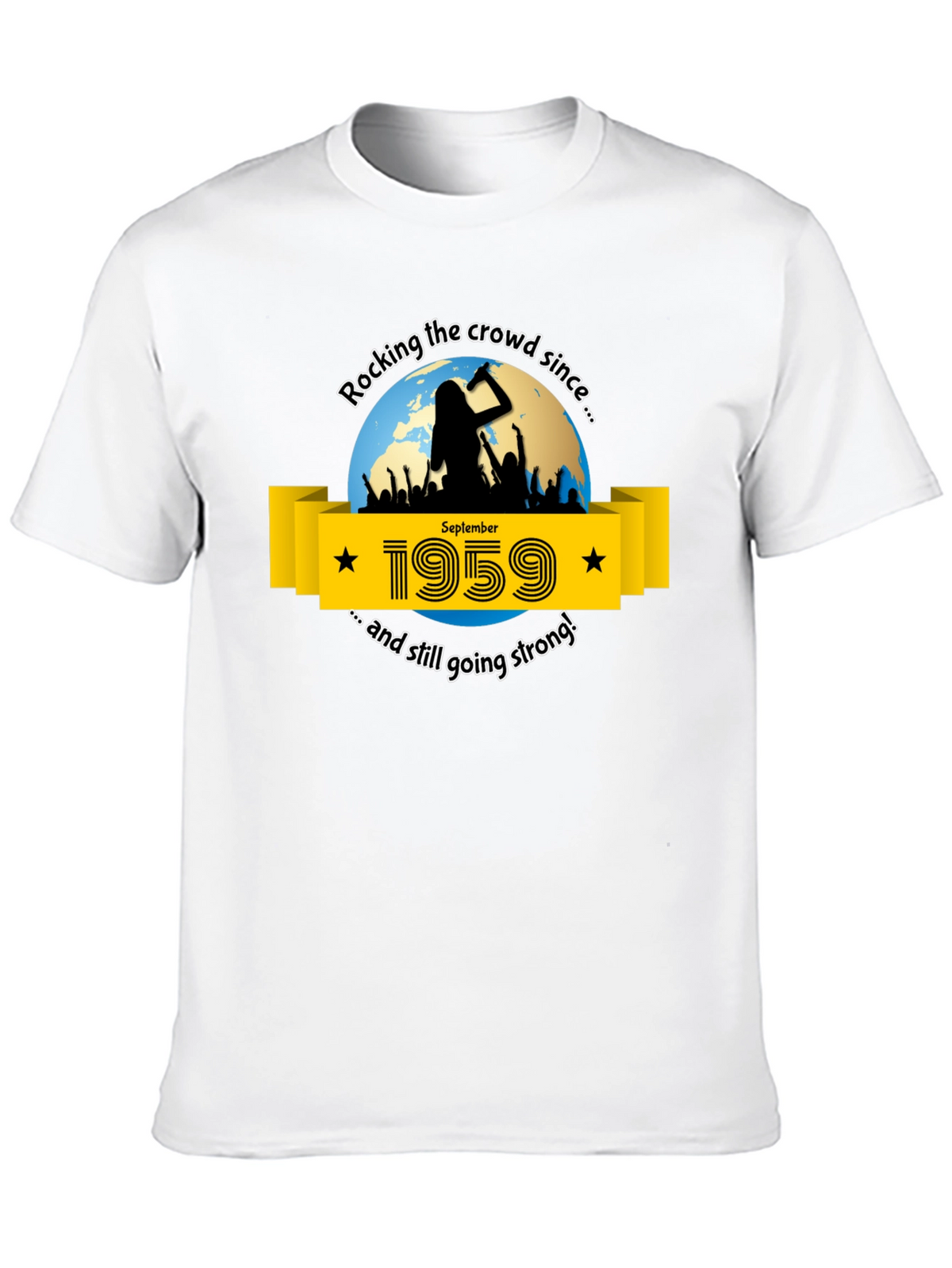 Rocking Since 1959 T-Shirt - September Birthday Tee