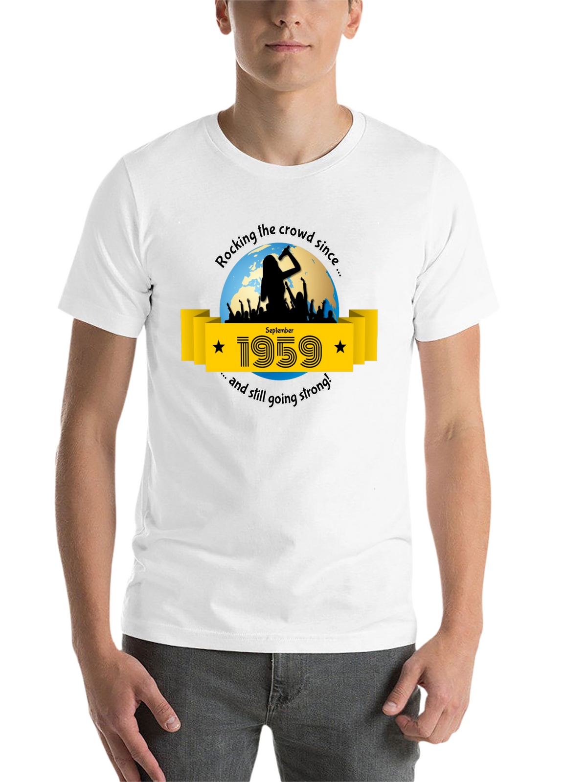 Rocking Since 1959 T-Shirt - September Birthday Tee