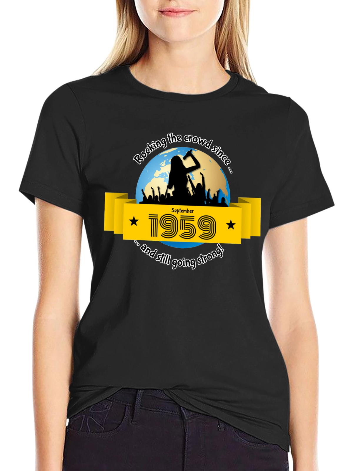 Rocking Since 1959 T-Shirt - September Birthday Tee