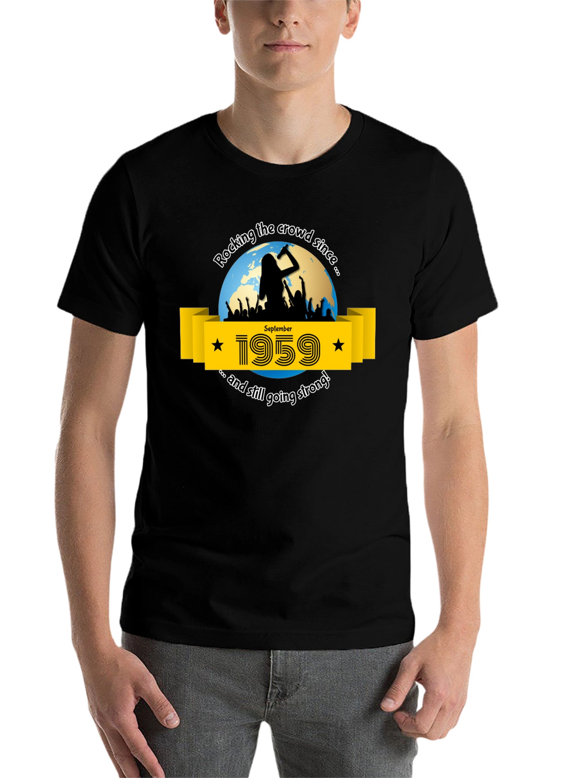Rocking Since 1959 T-Shirt - September Birthday Tee