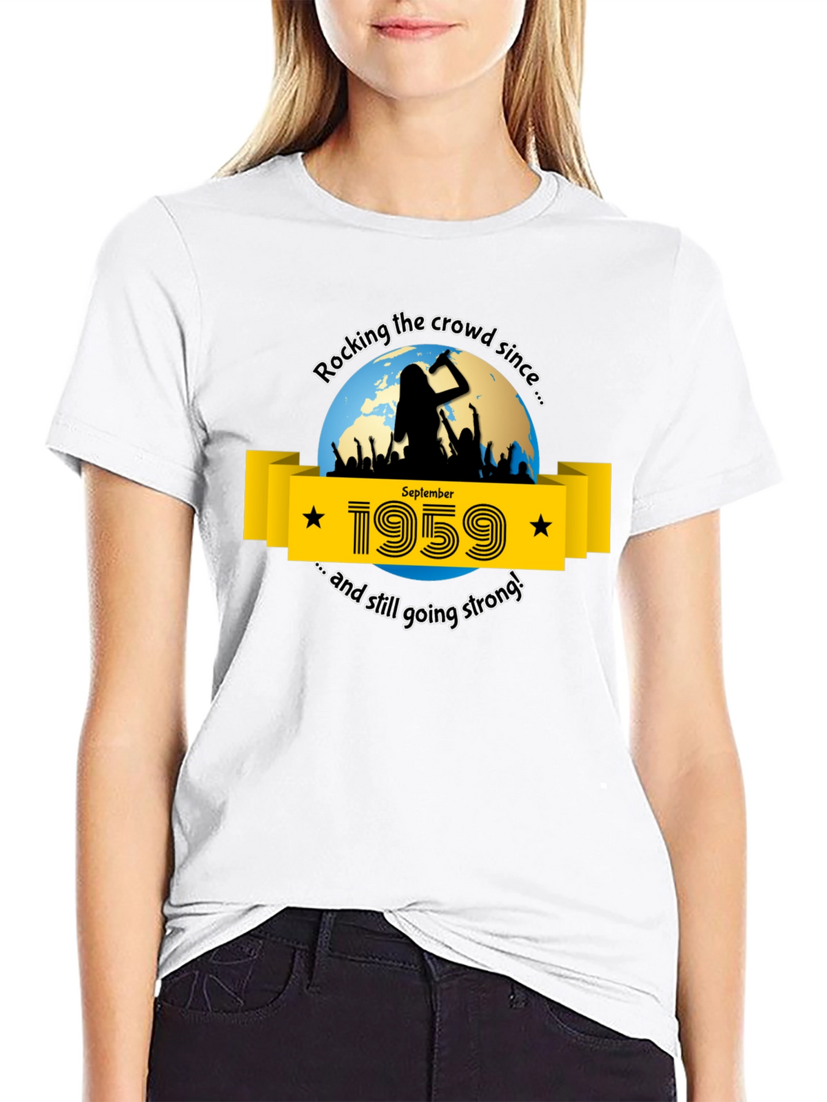 Rocking Since 1959 T-Shirt - September Birthday Tee