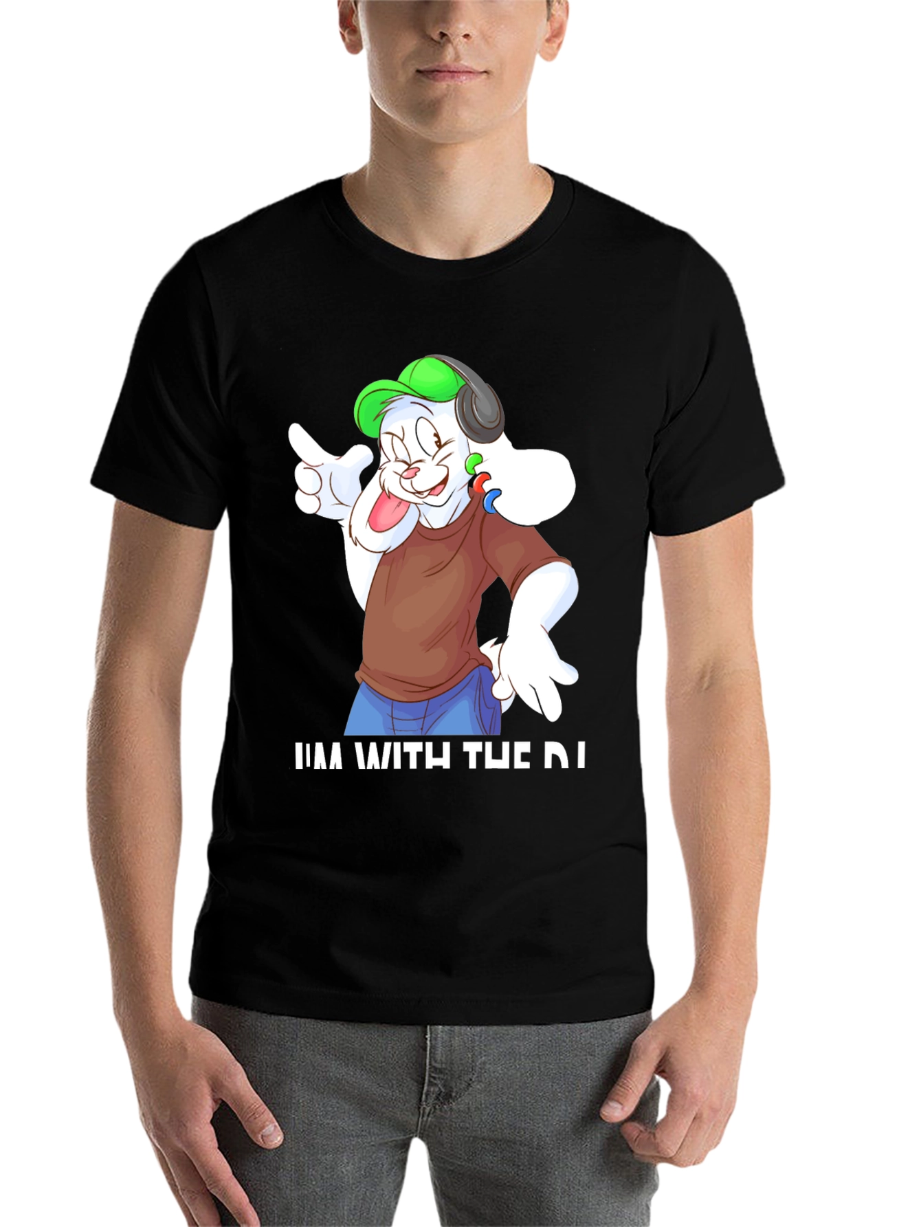 DJ Bunny Graphic Tee - Music Lovers Shirt