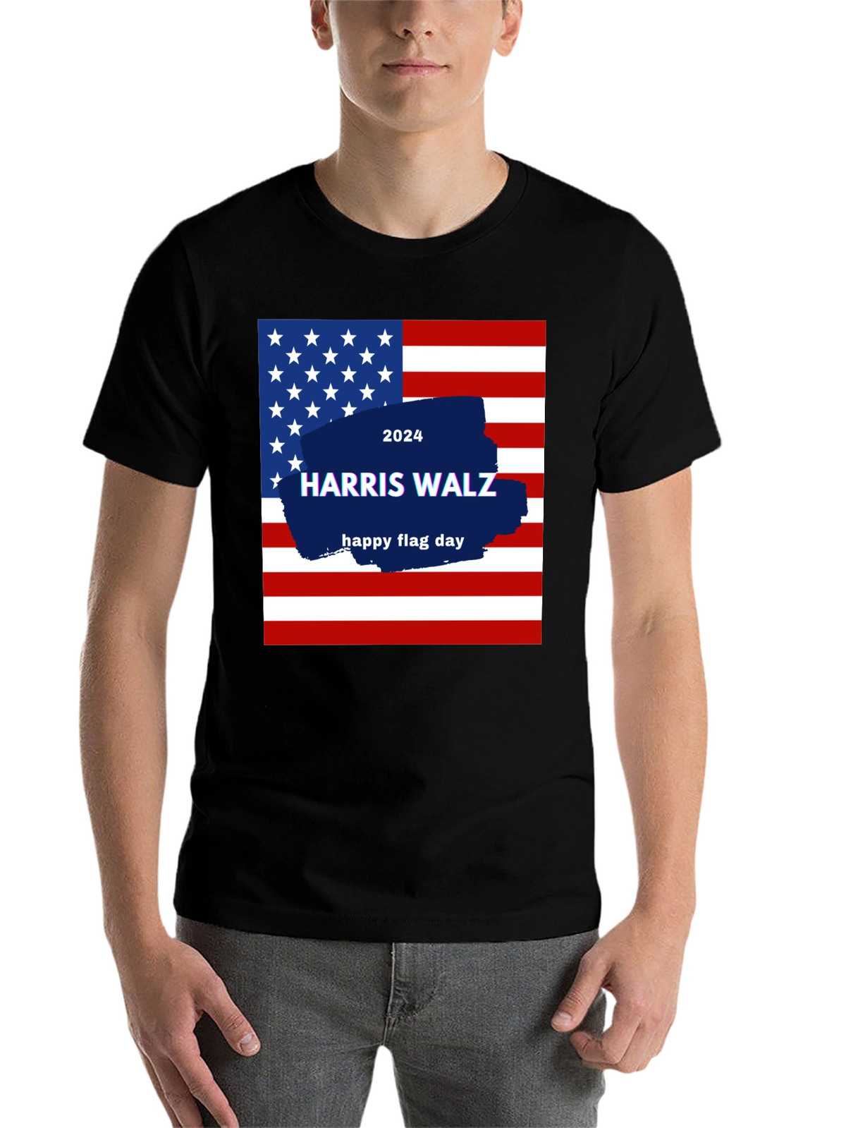Harris Walz 2024 Flag Day T-Shirt