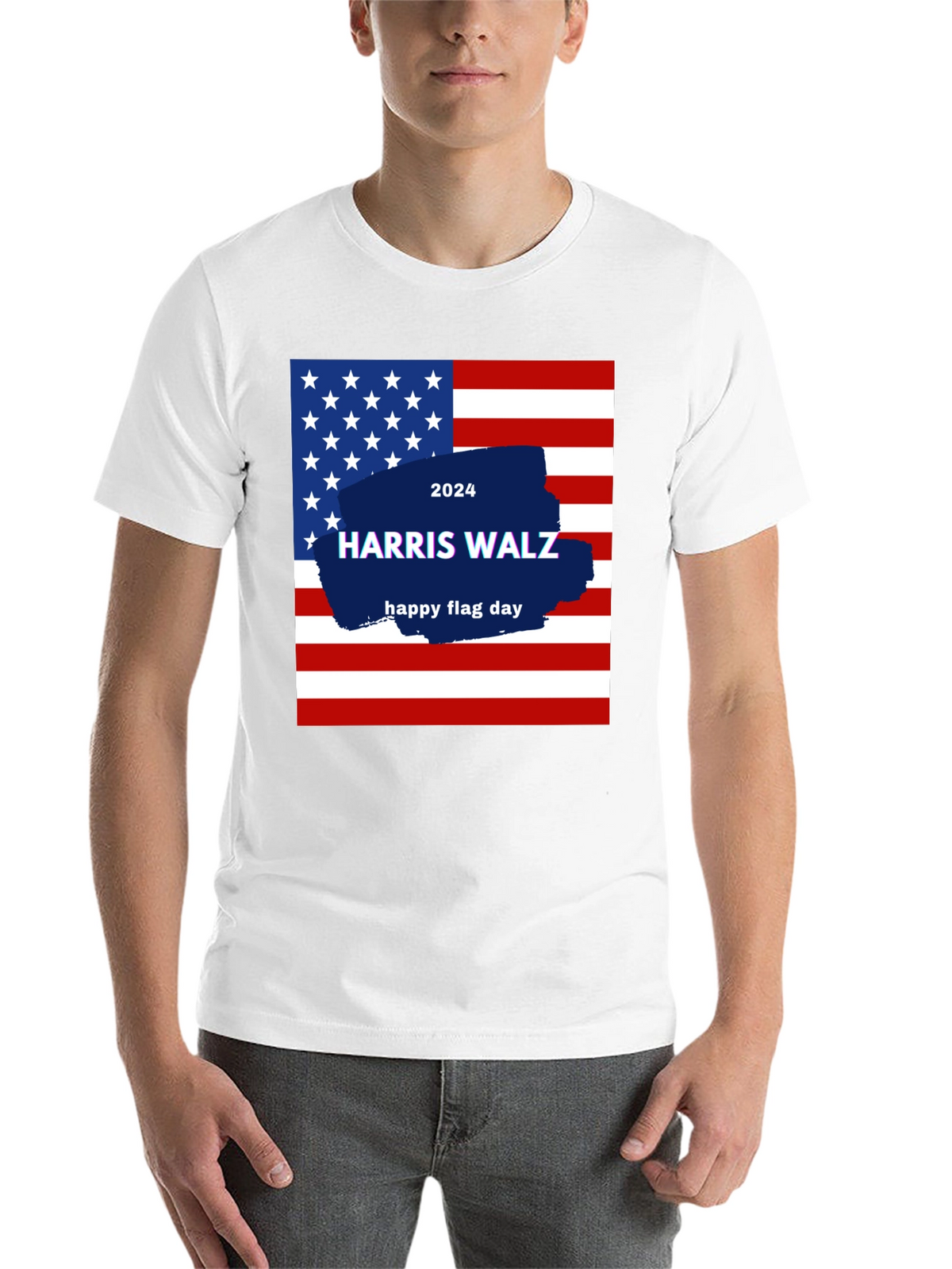 Harris Walz 2024 Flag Day T-Shirt