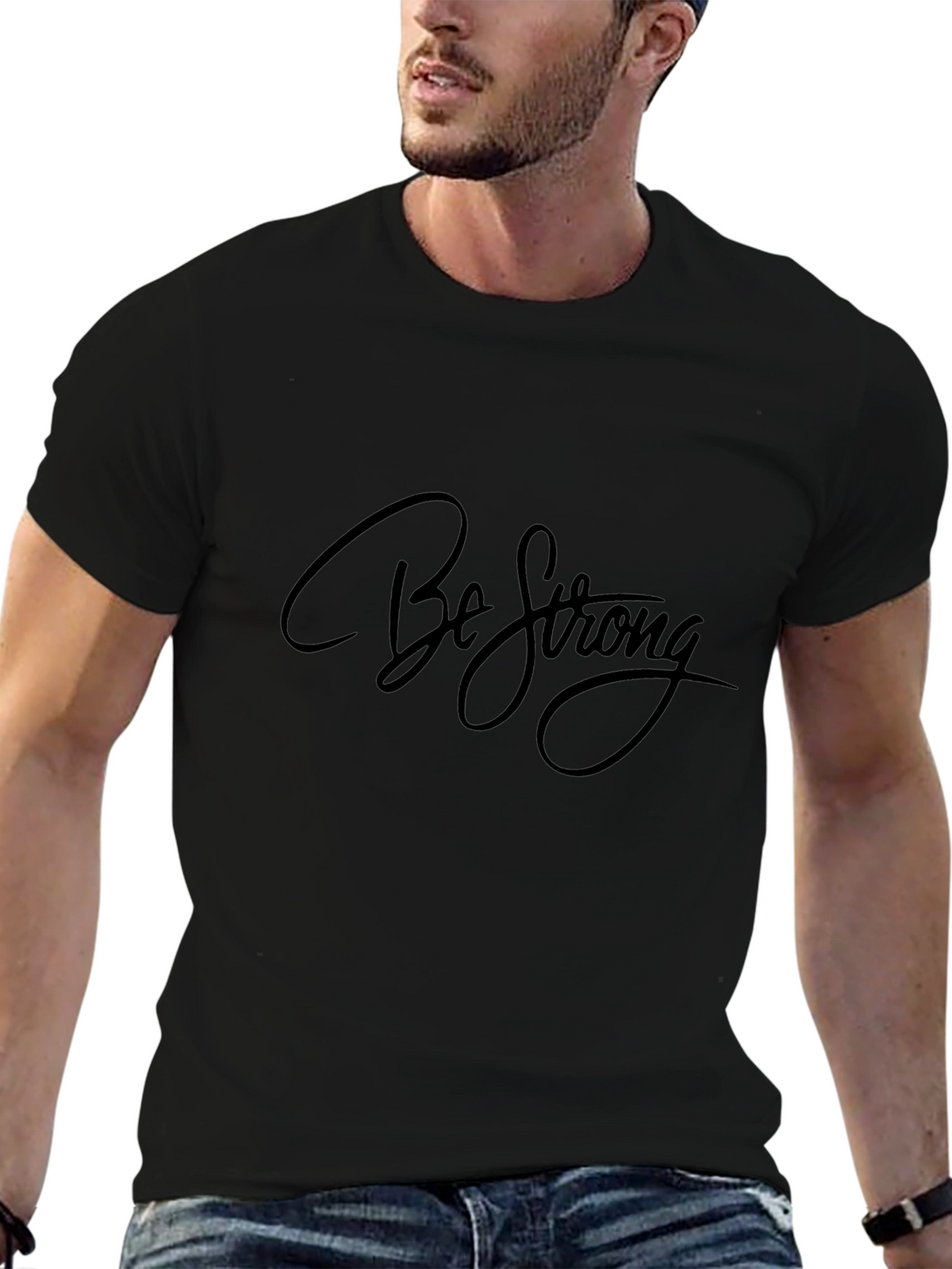 Be Strong Black T-Shirt