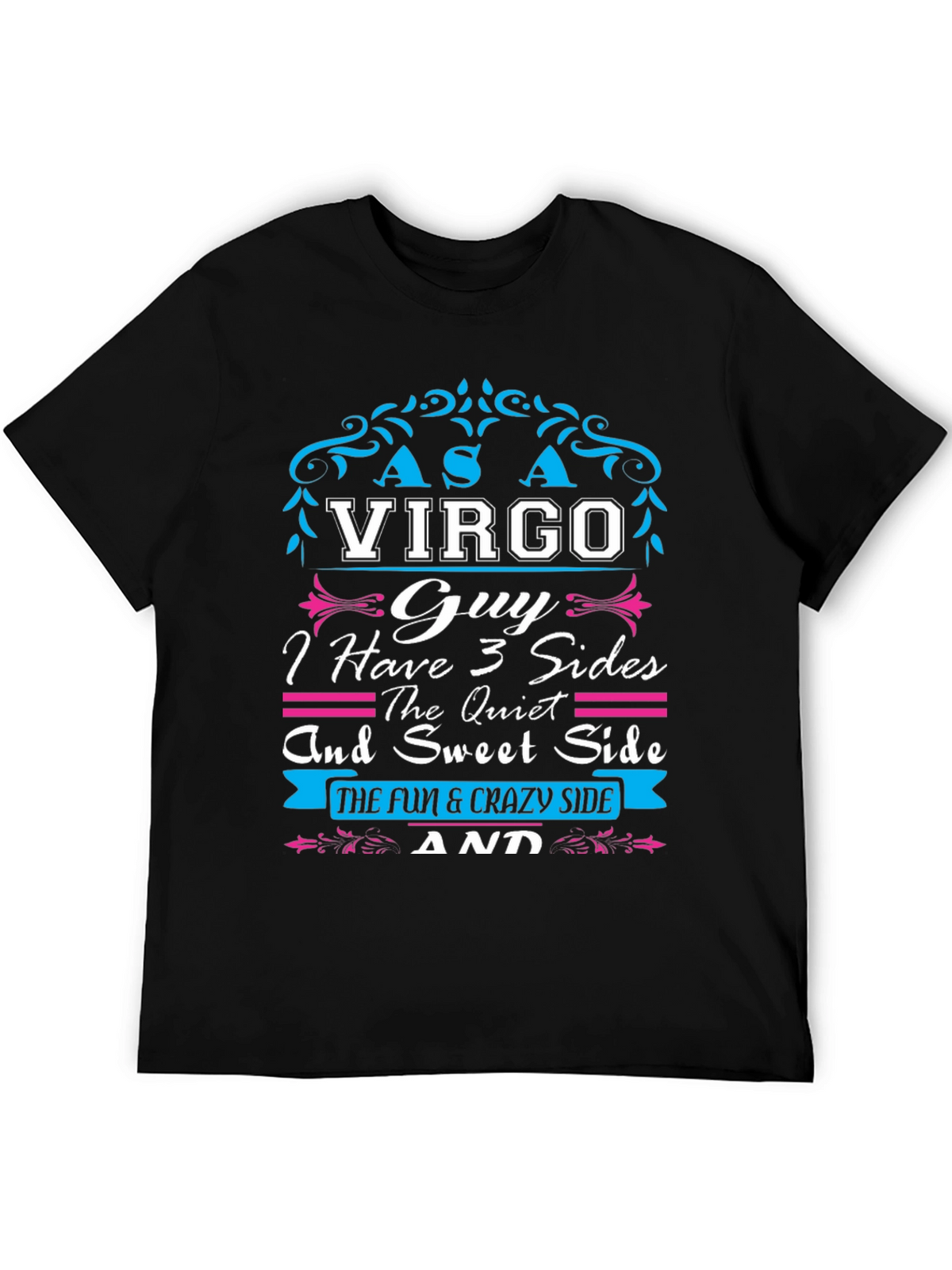 Virgo Guy T-Shirt - 3 Sides