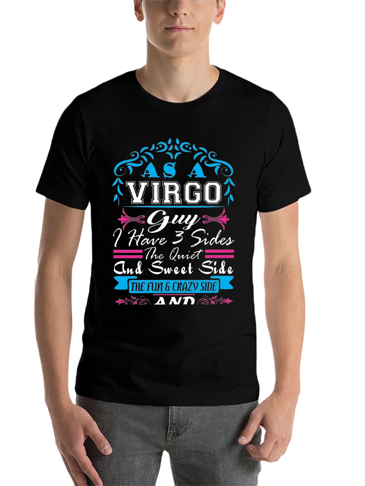 Virgo Guy T-Shirt - 3 Sides
