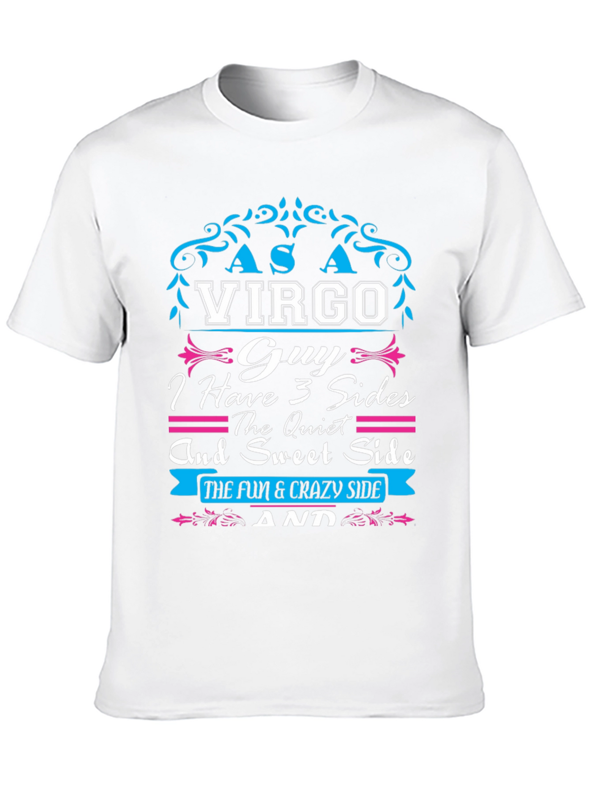 Virgo Guy T-Shirt - 3 Sides
