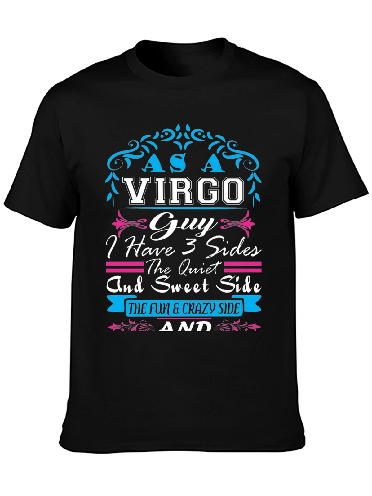 Virgo Guy T-Shirt - 3 Sides