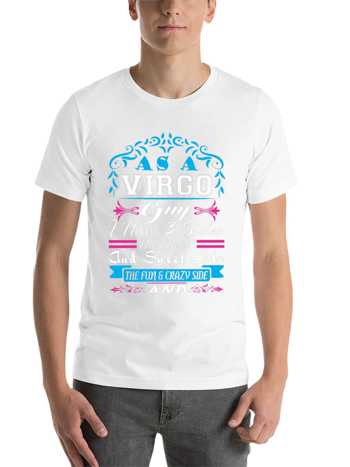 Virgo Guy T-Shirt - 3 Sides