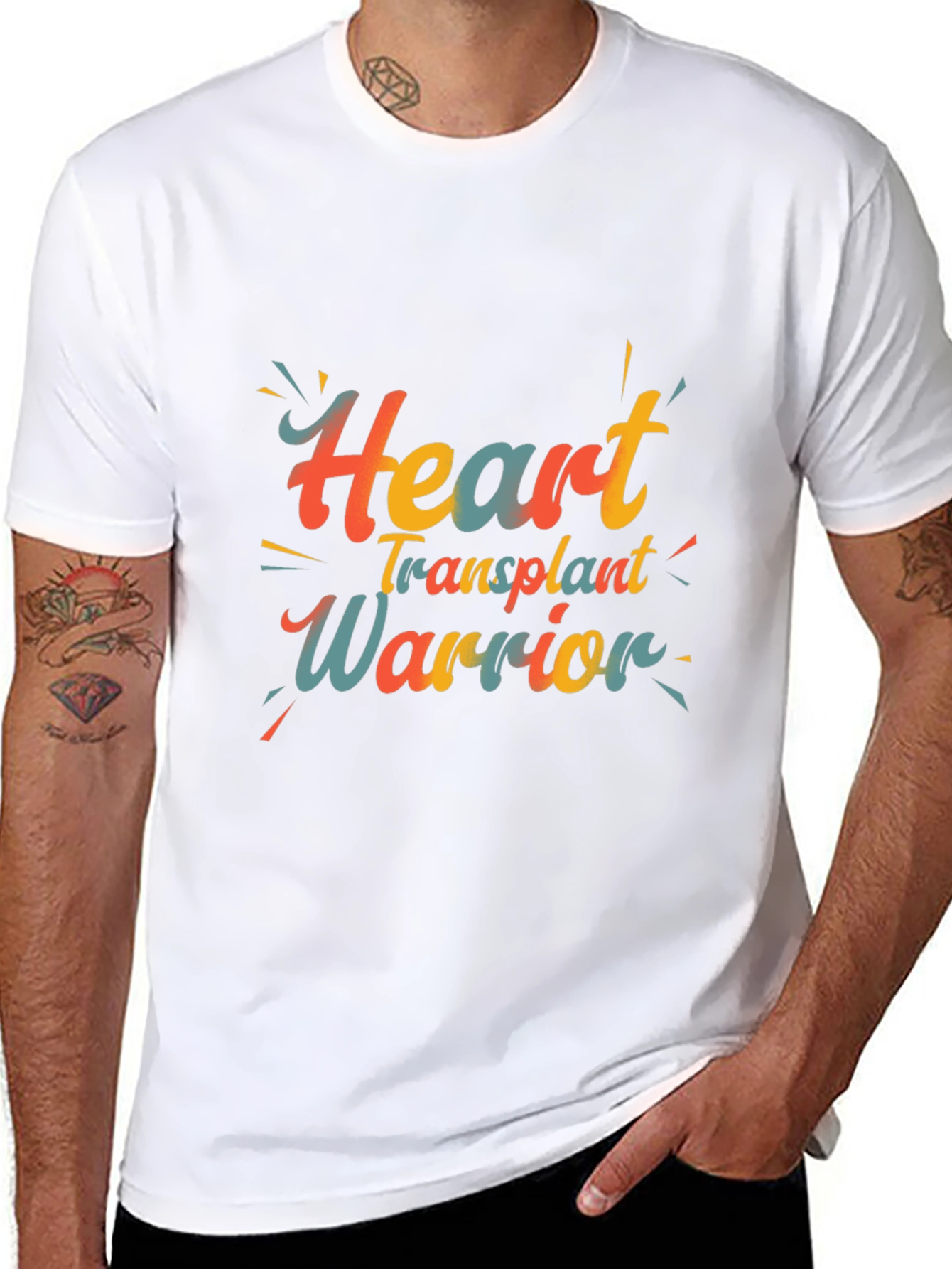Heart Transplant Warrior Graphic Tee - Black
