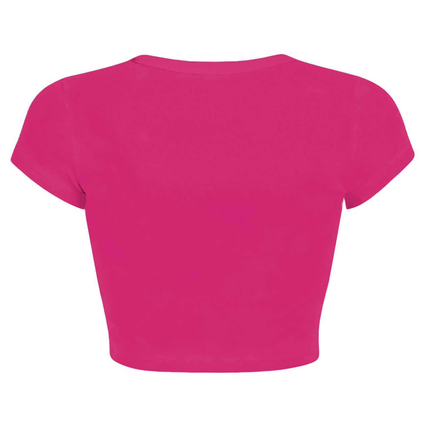 Cute Shh Eyes Y2K Hot Pink Crop Tee ¨C Funny Minimal Quiet Graphic Top