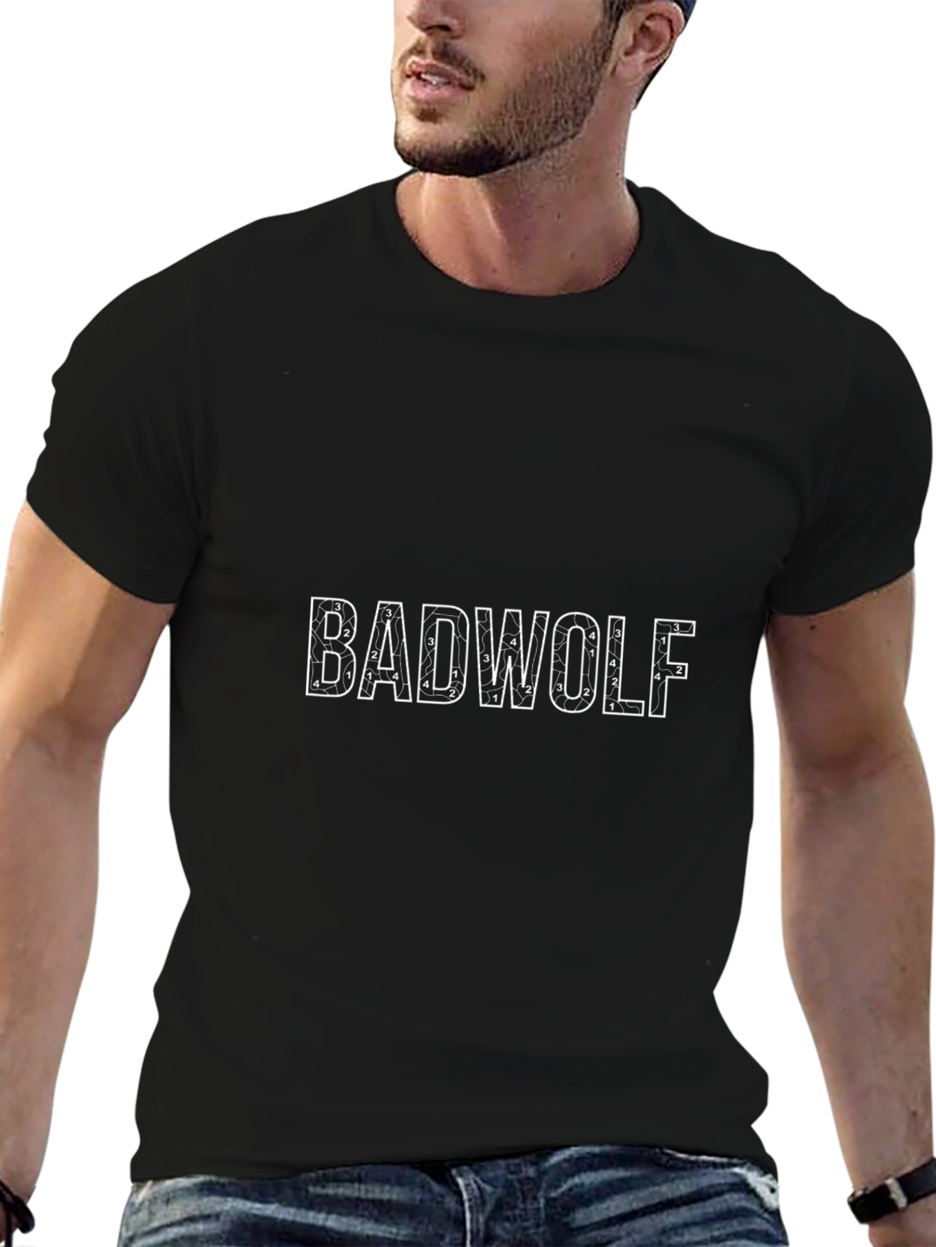 Bad Wolf Graphic Black T-Shirt