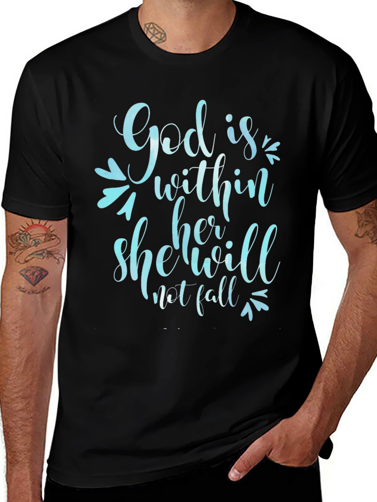 God is Within Her T-Shirt - Christian Apparel
