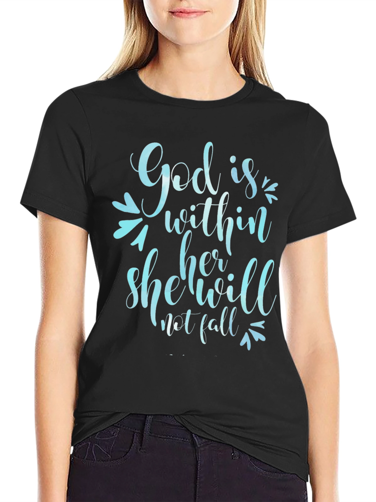 God is Within Her T-Shirt - Christian Apparel