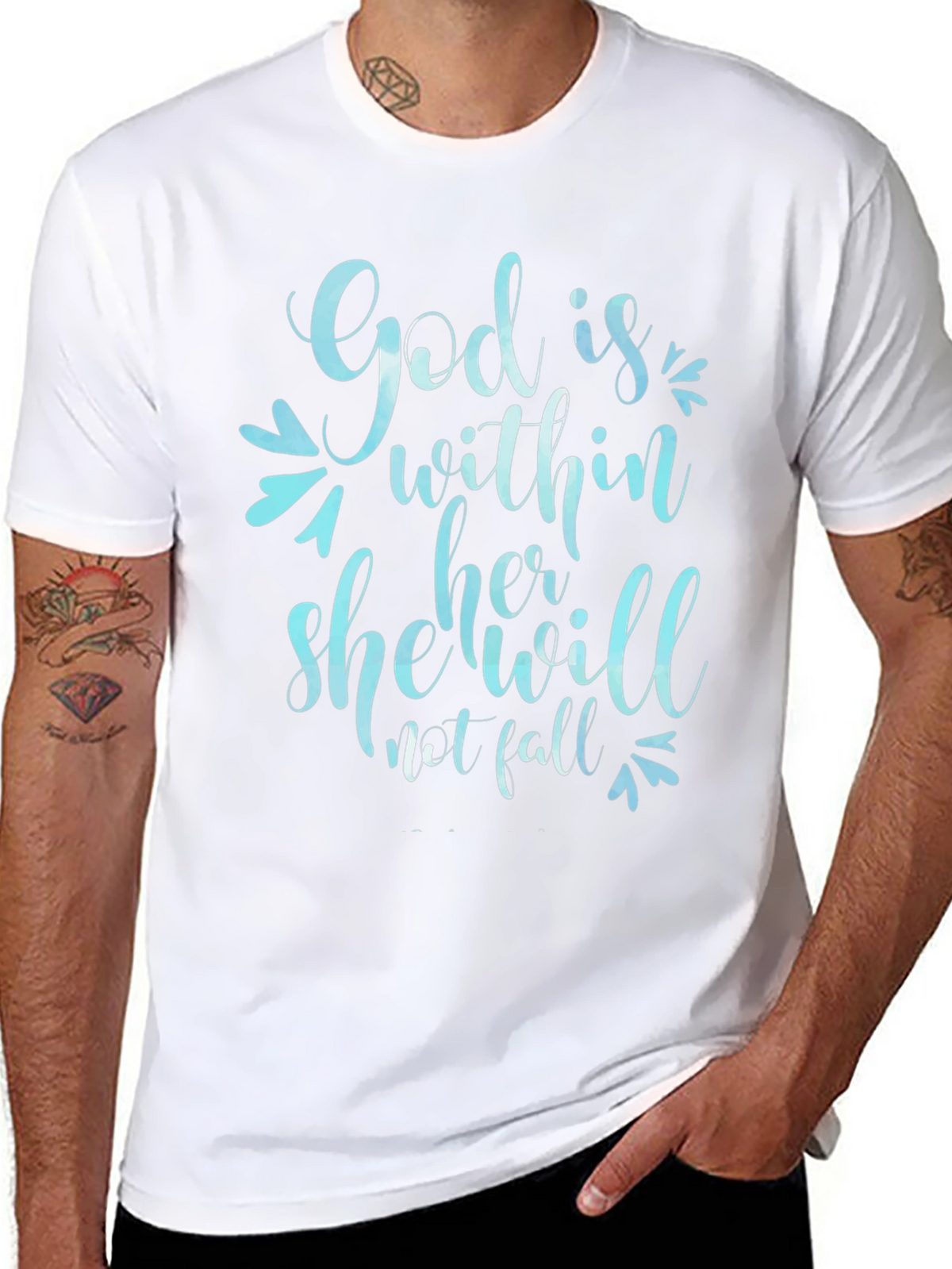 God is Within Her T-Shirt - Christian Apparel