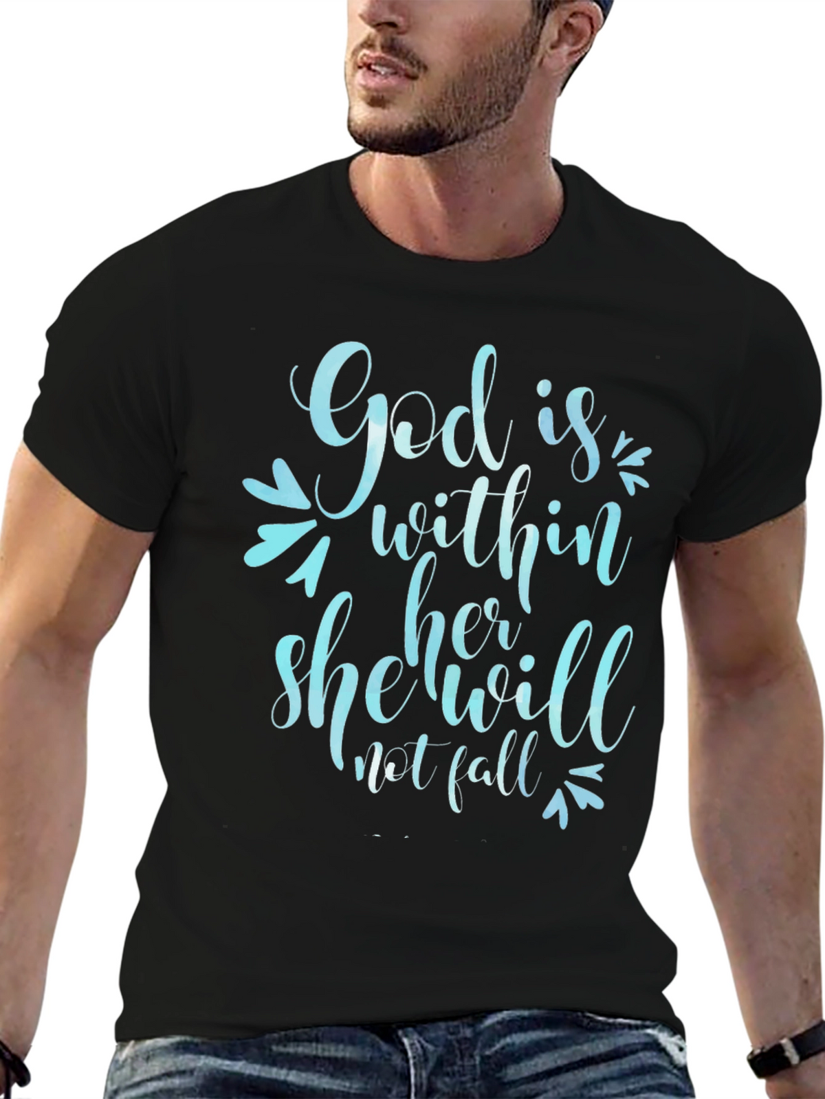 God is Within Her T-Shirt - Christian Apparel