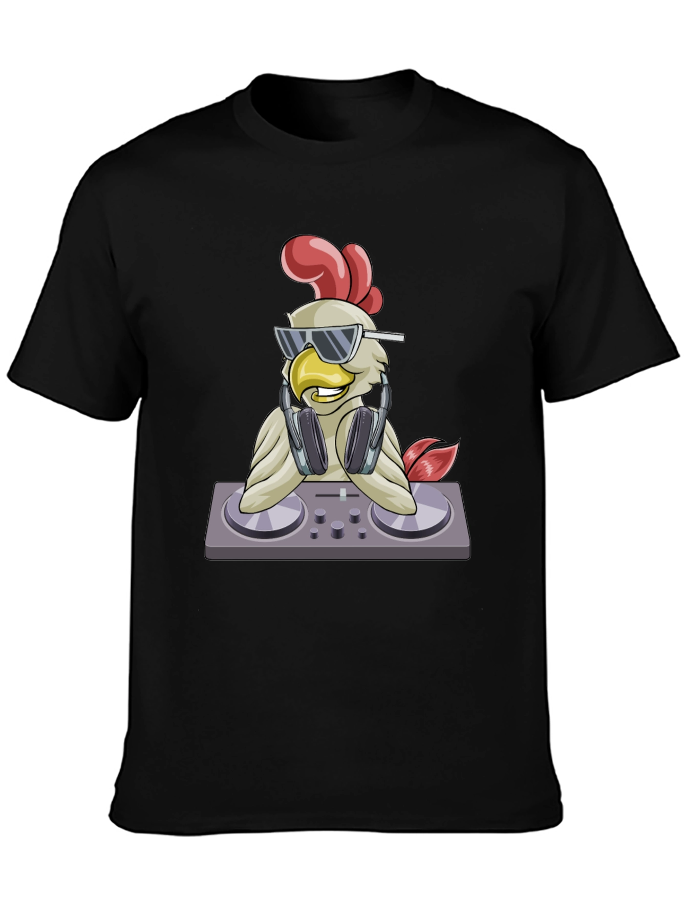 DJ Chicken Graphic T-Shirt - Party Animal Tee