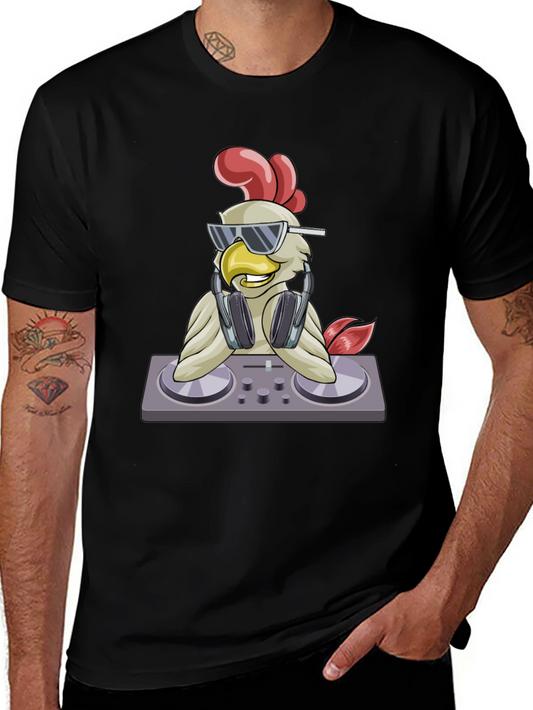 DJ Chicken Graphic T-Shirt - Party Animal Tee