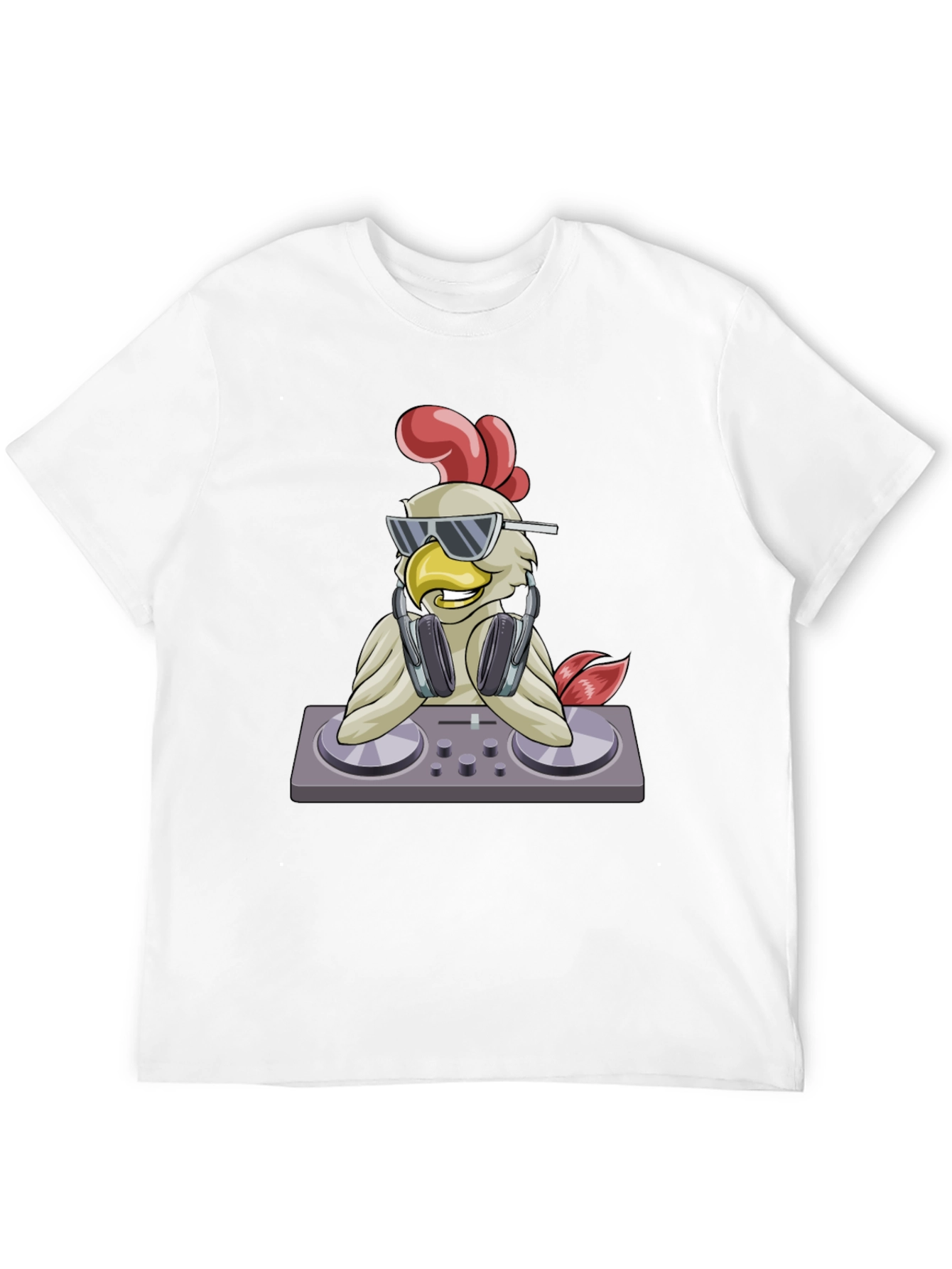 DJ Chicken Graphic T-Shirt - Party Animal Tee