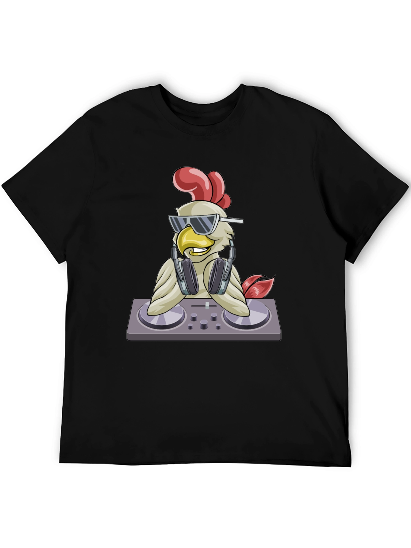 DJ Chicken Graphic T-Shirt - Party Animal Tee