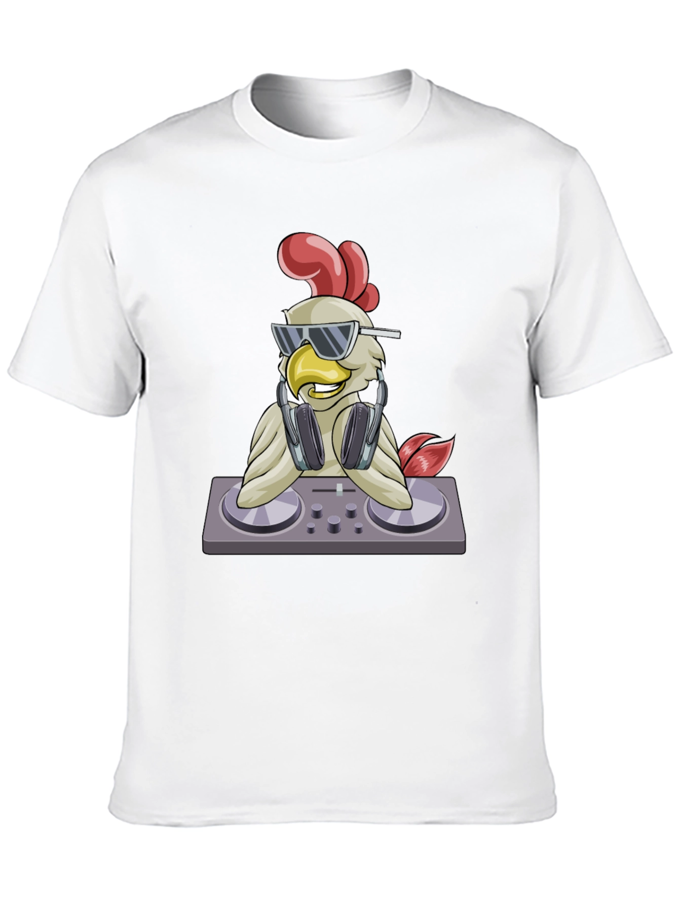 DJ Chicken Graphic T-Shirt - Party Animal Tee