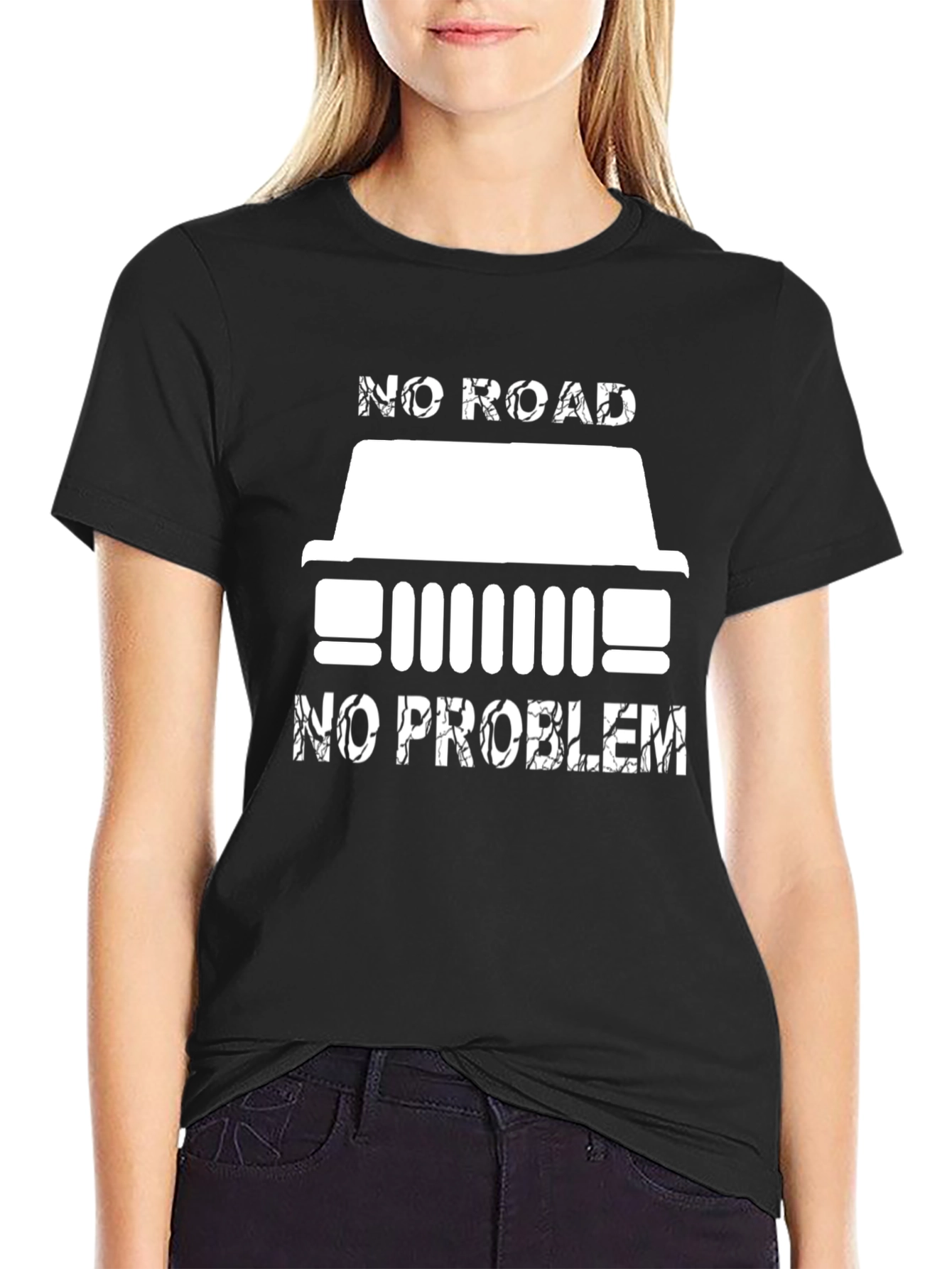 No Road No Problem T-Shirt Jeep Offroad