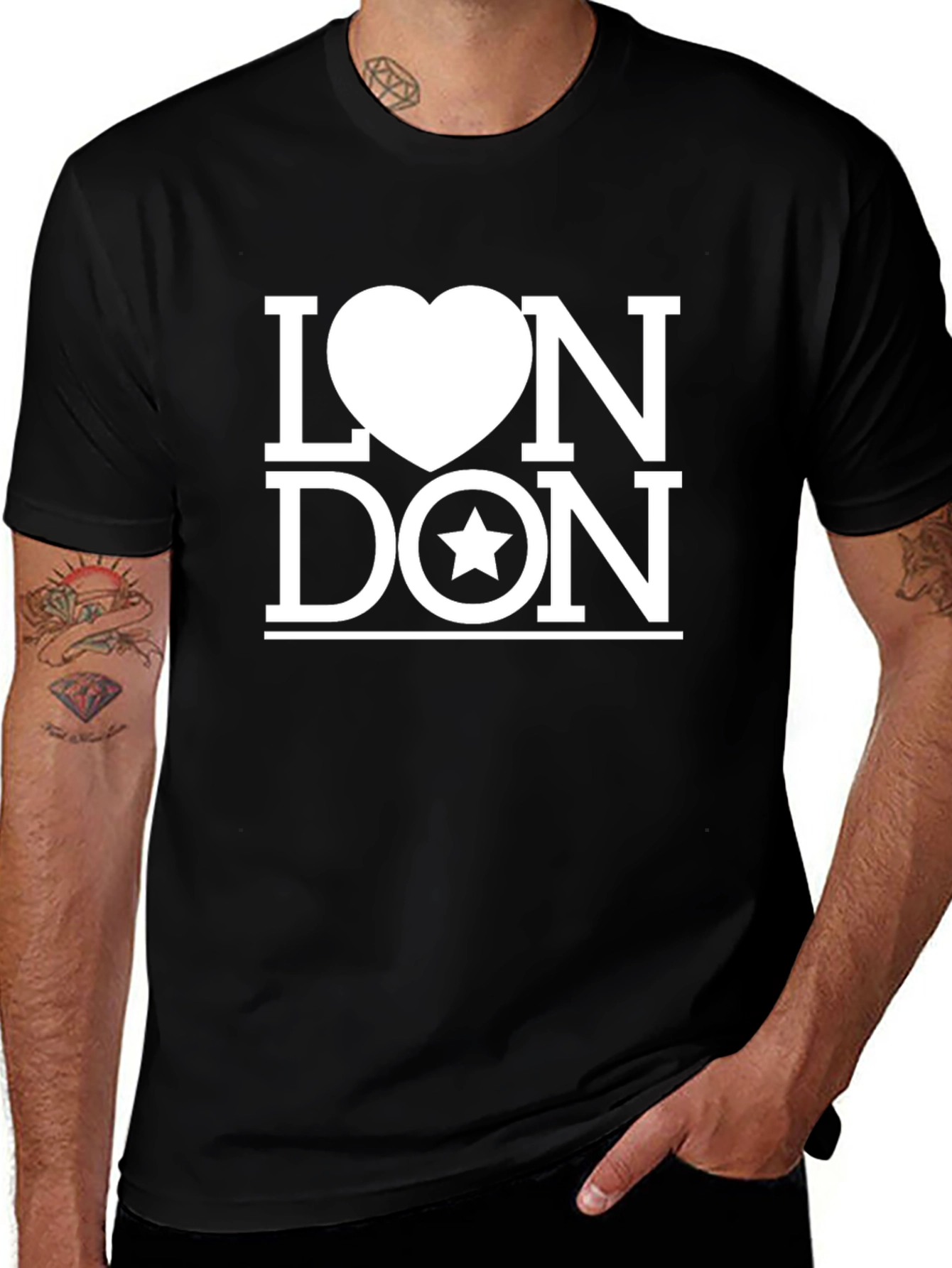 London Love Star Graphic Tee