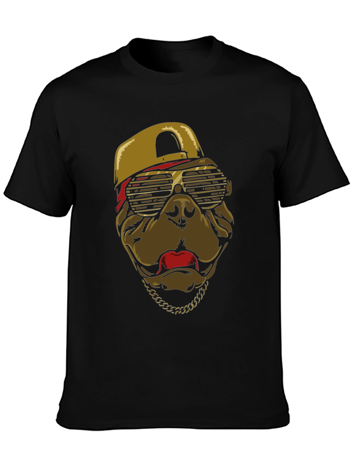 Cool Dog T-Shirt with Cap & Chain
