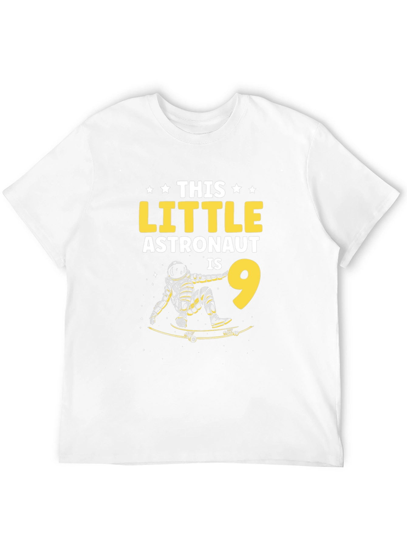 Astronaut Skateboard Birthday T-Shirt
