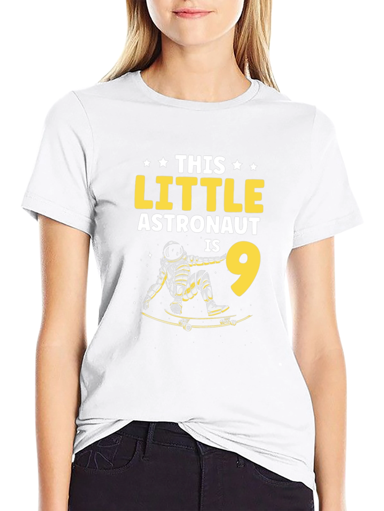 Astronaut Skateboard Birthday T-Shirt
