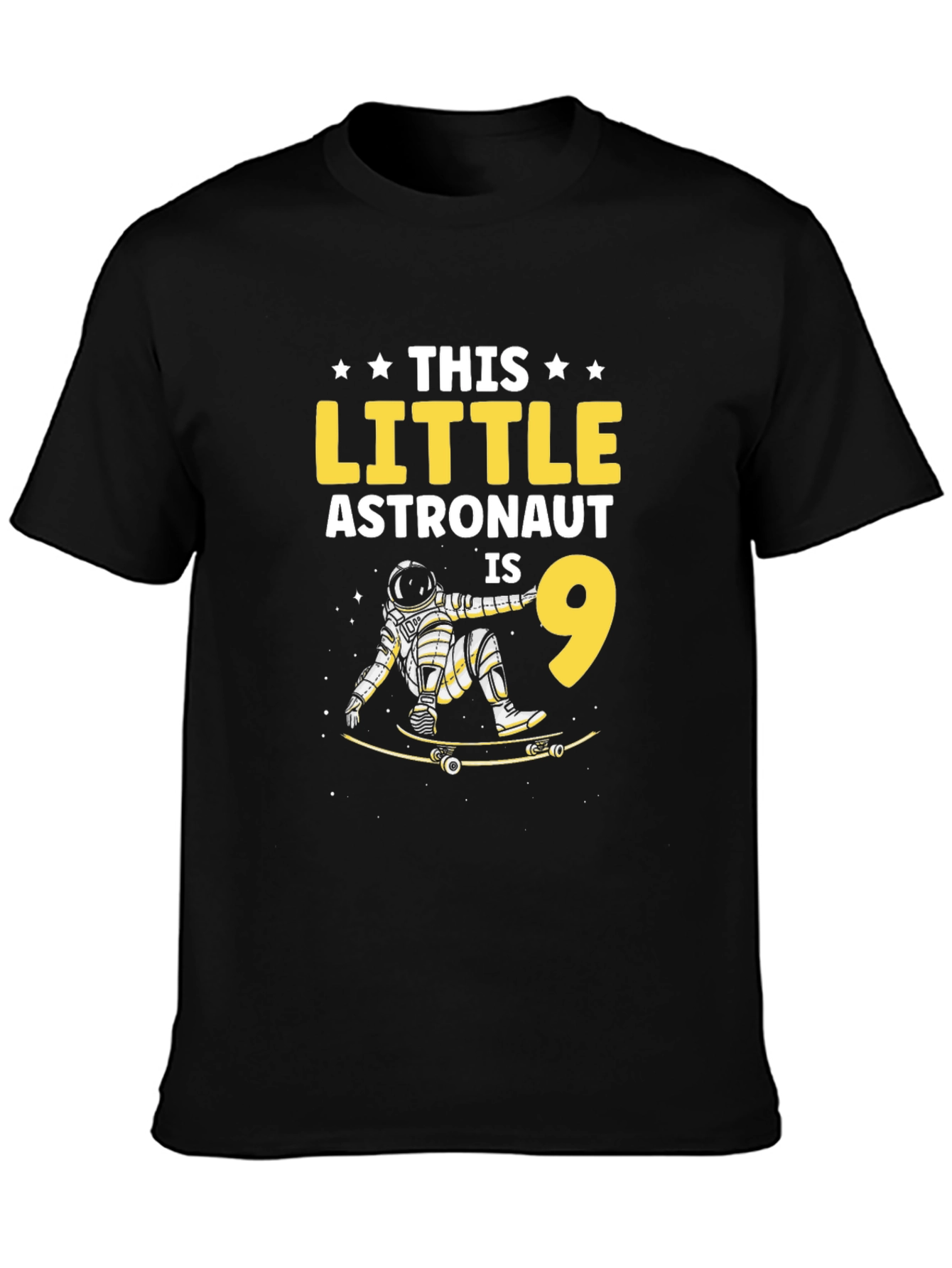Astronaut Skateboard Birthday T-Shirt
