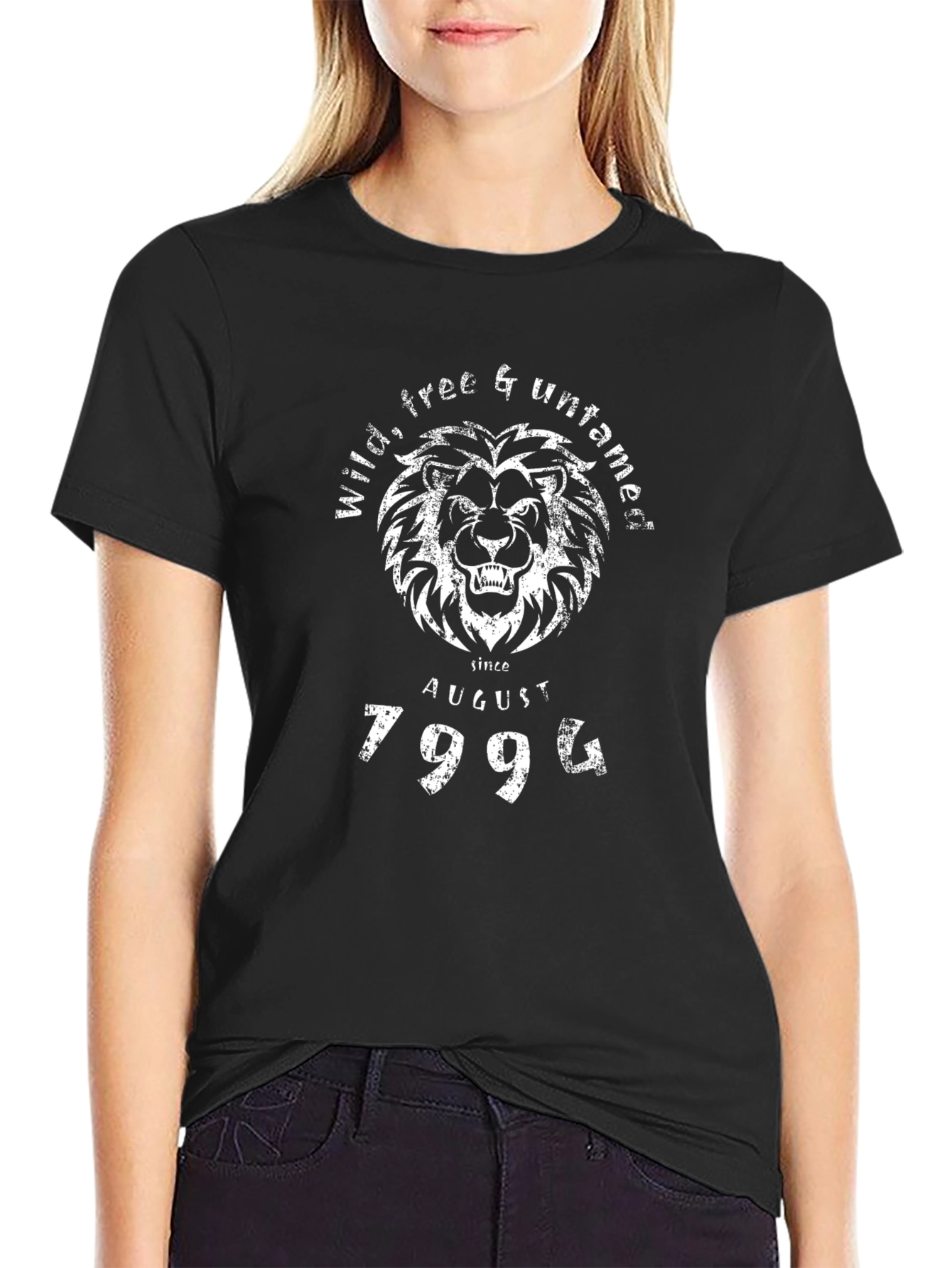 Wild Free Untamed Lion Since August 1994 T-Shirt