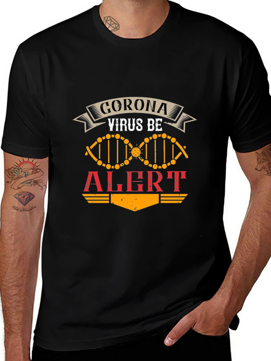 Corona Virus Be Alert Graphic T-Shirt